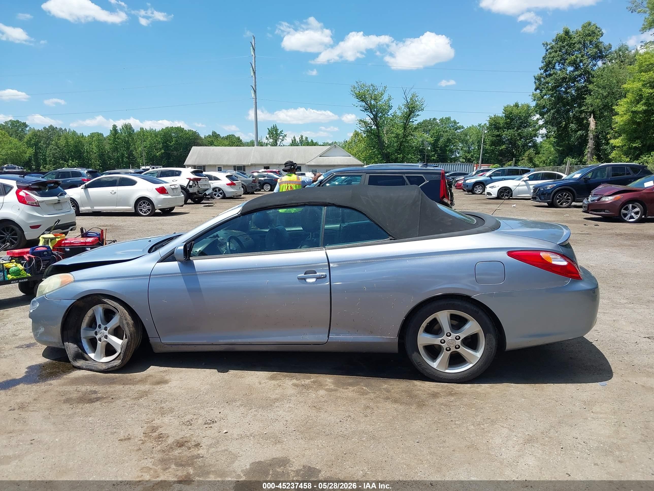 2006 Toyota Camry Solara Se Blue vin: 4T1FA38P36U105445