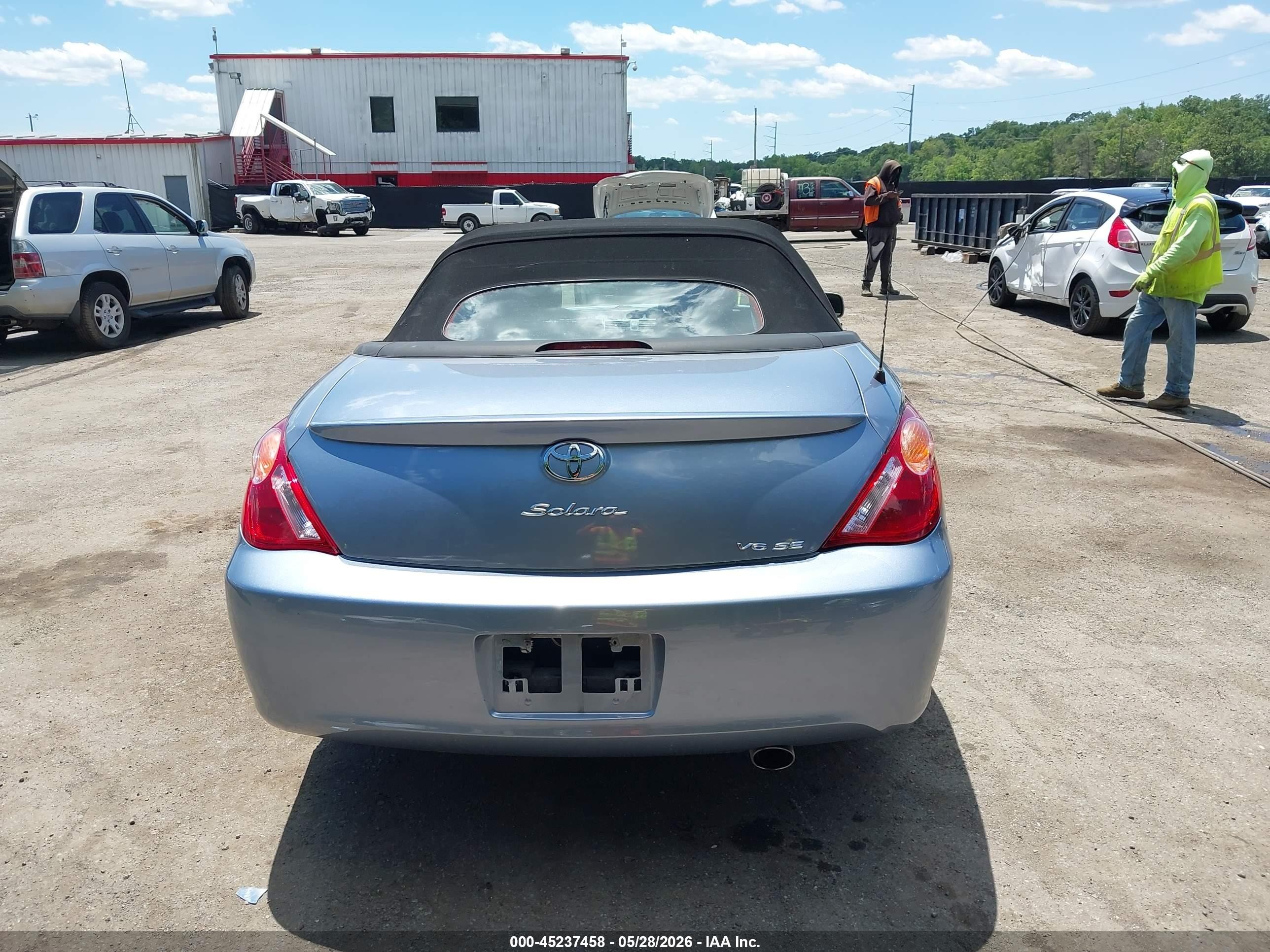 2006 Toyota Camry Solara Se Blue vin: 4T1FA38P36U105445
