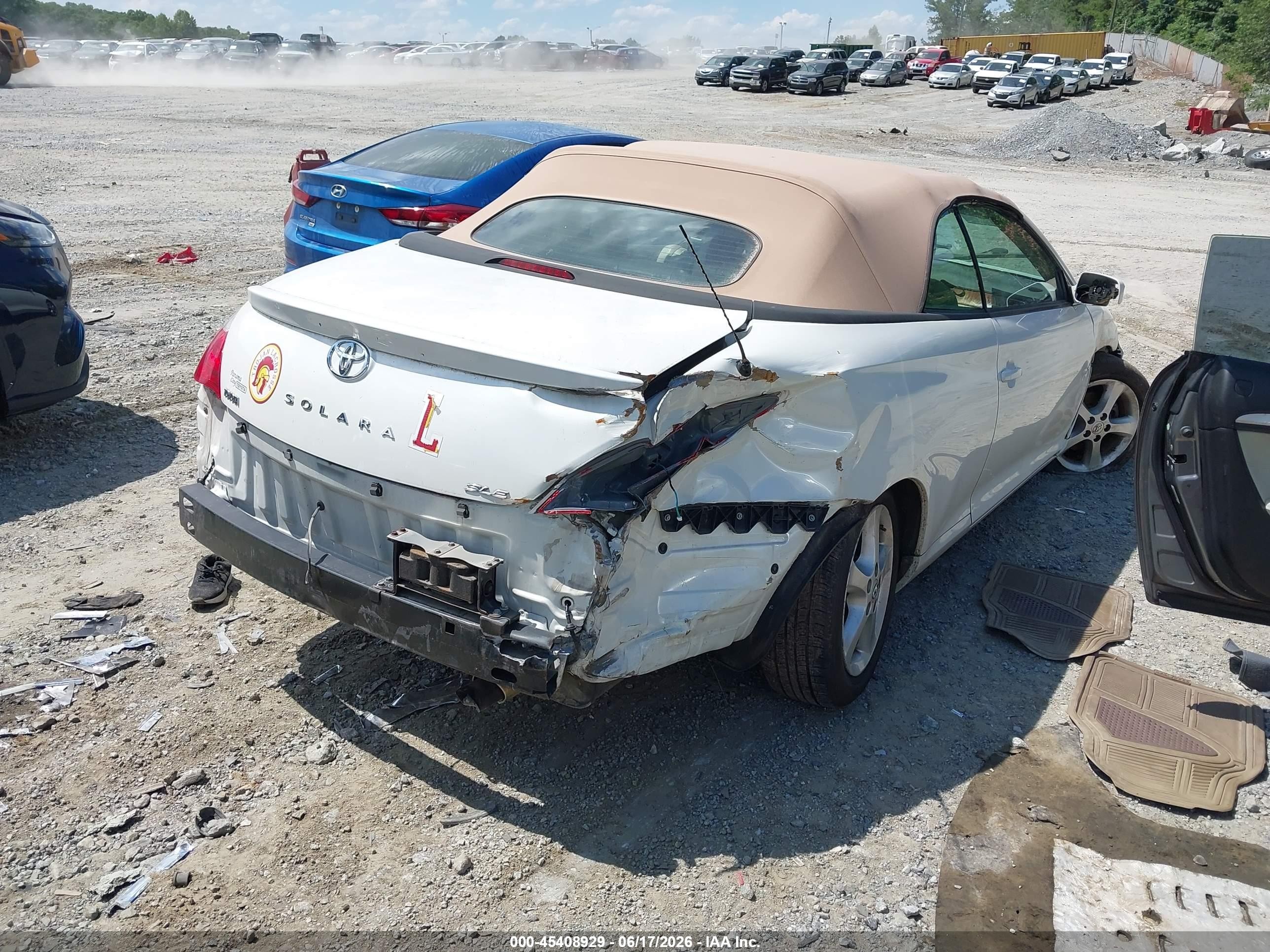 2007 Toyota Camry Solara Sle White vin: 4T1FA38P37U116091