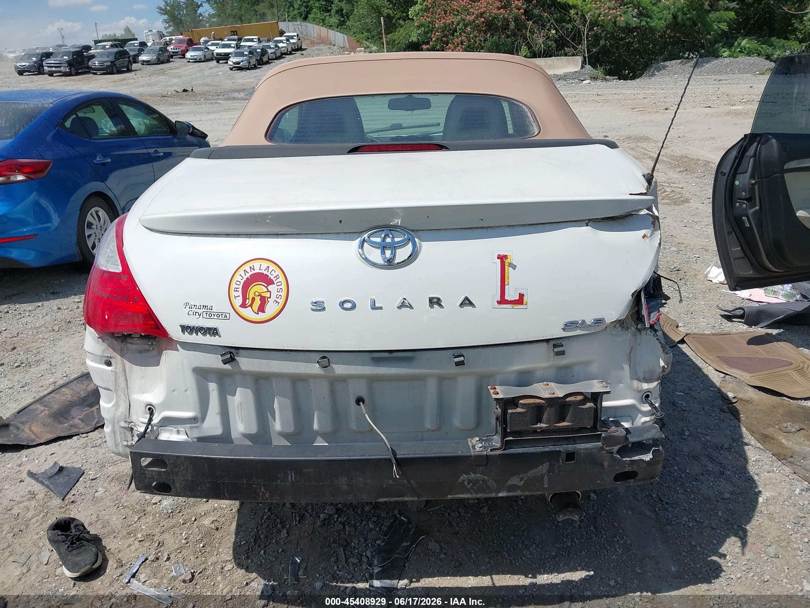 2007 Toyota Camry Solara Sle White vin: 4T1FA38P37U116091