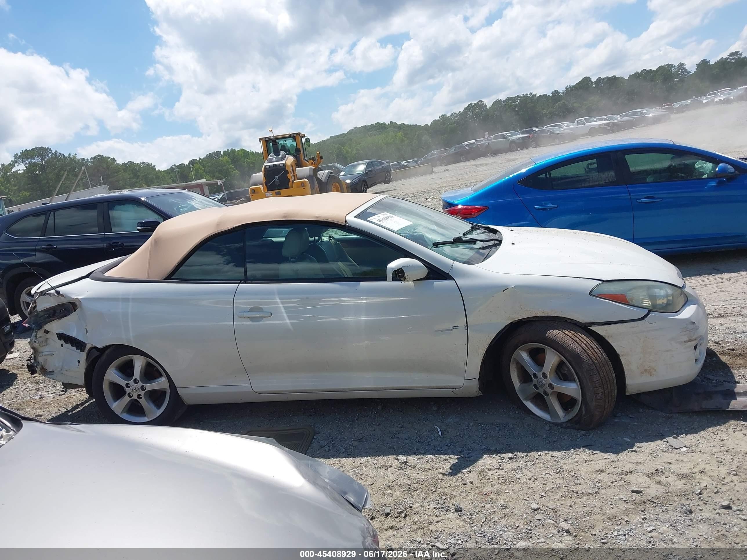 2007 Toyota Camry Solara Sle White vin: 4T1FA38P37U116091