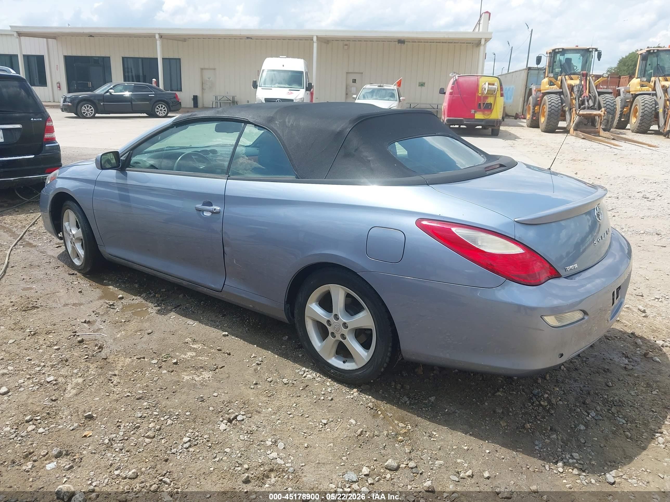 2007 Toyota Camry Solara Sle Blue vin: 4T1FA38P37U123106
