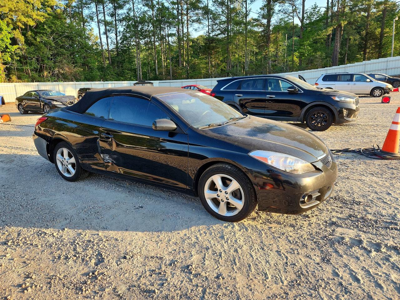 2008 Toyota Camry Solara Sle V6 Black vin: 4T1FA38P38U156673