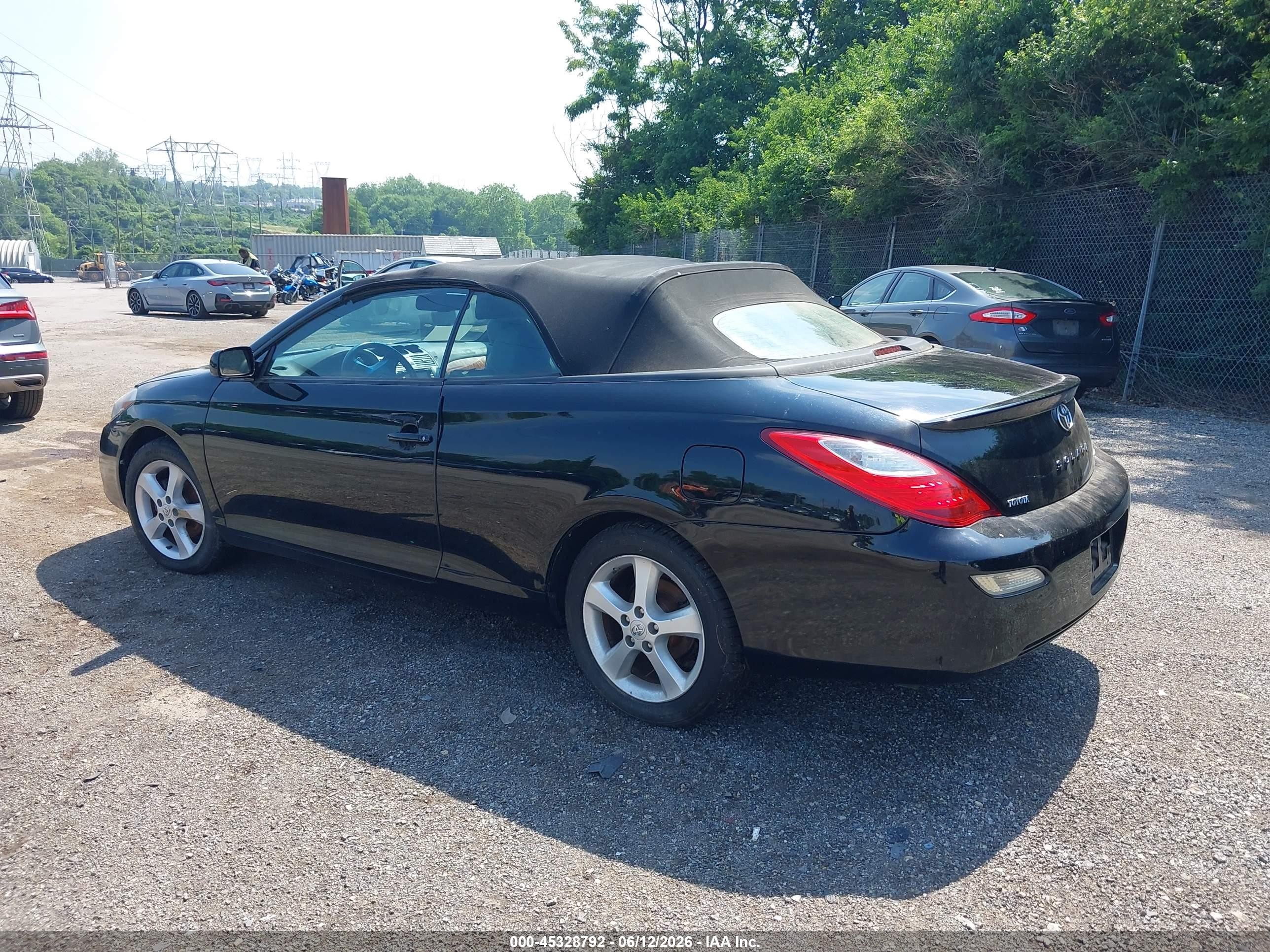 2008 Toyota Camry Solara Se/sle/sport Black vin: 4T1FA38P38U157077