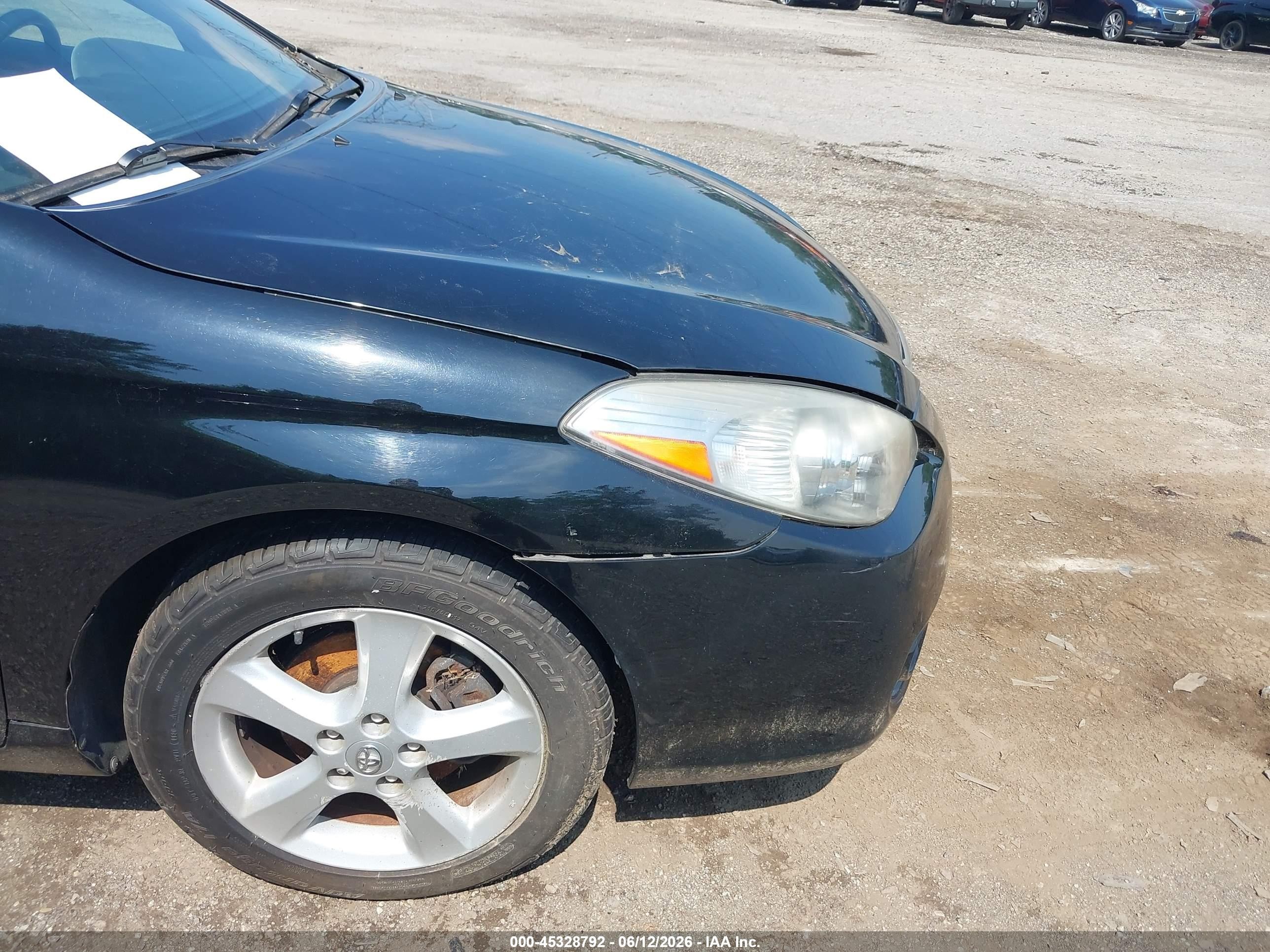 2008 Toyota Camry Solara Se/sle/sport Black vin: 4T1FA38P38U157077