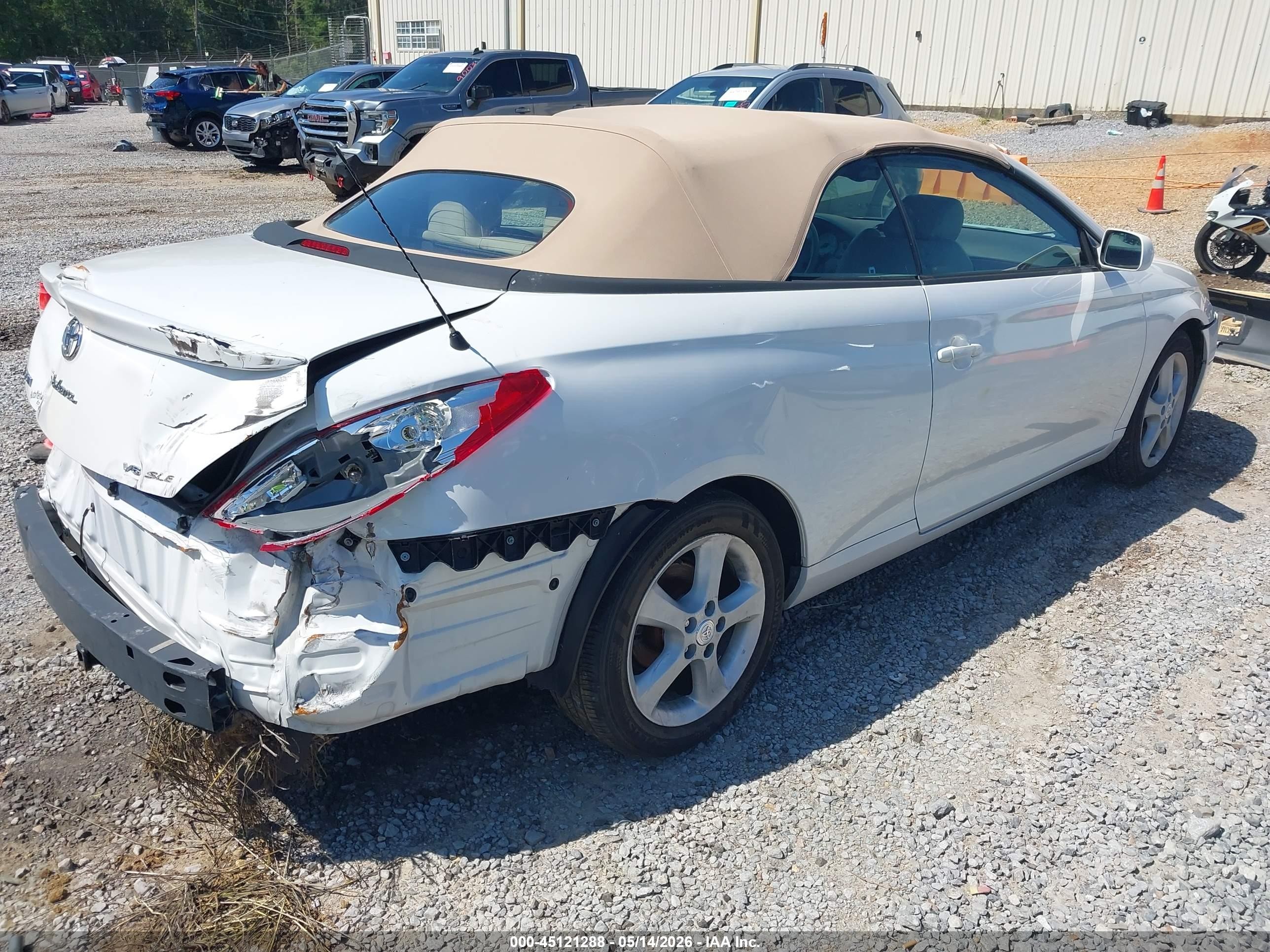 2005 Toyota Camry Solara Sle White vin: 4T1FA38P45U054441