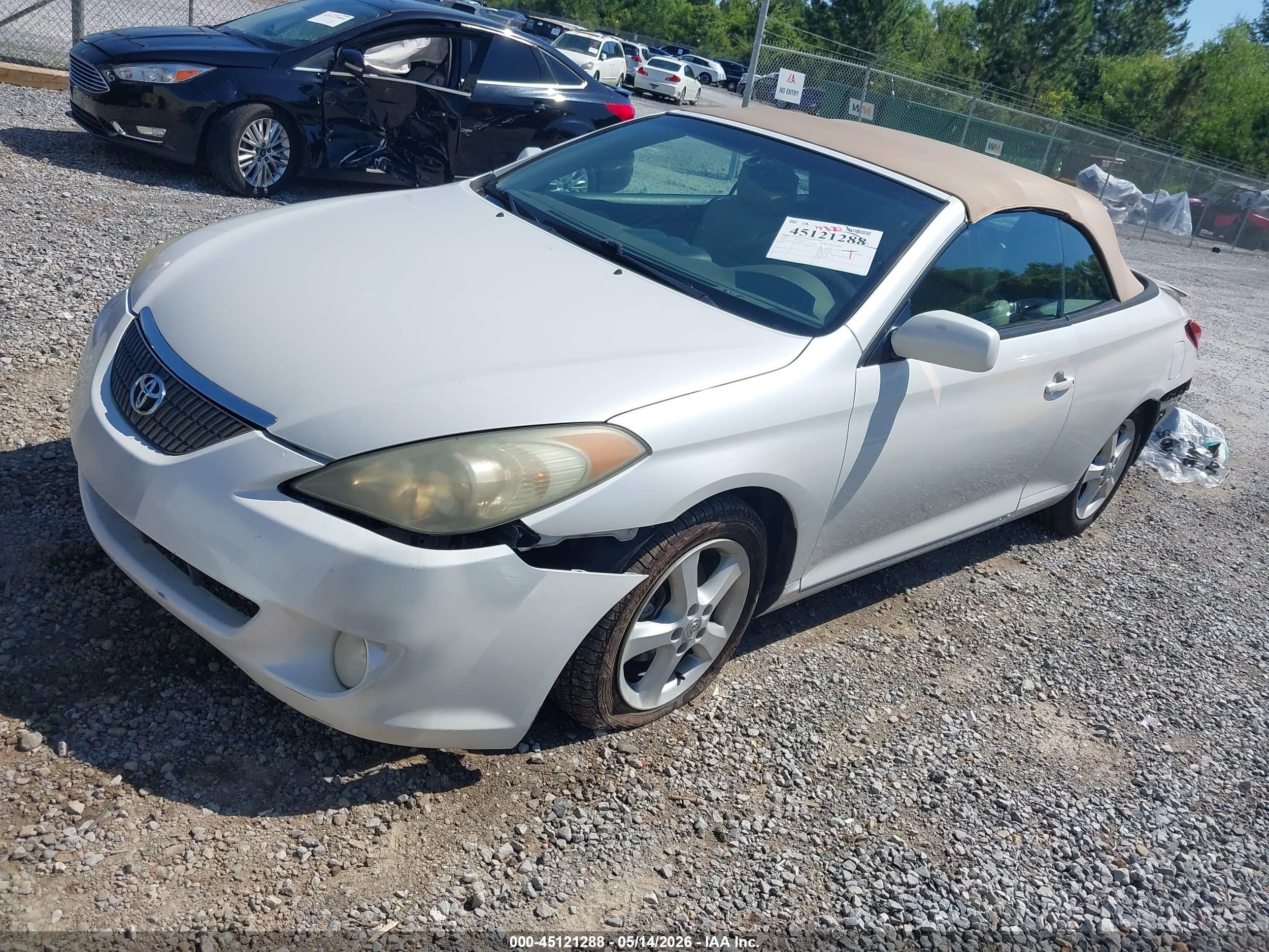 2005 Toyota Camry Solara Sle White vin: 4T1FA38P45U054441