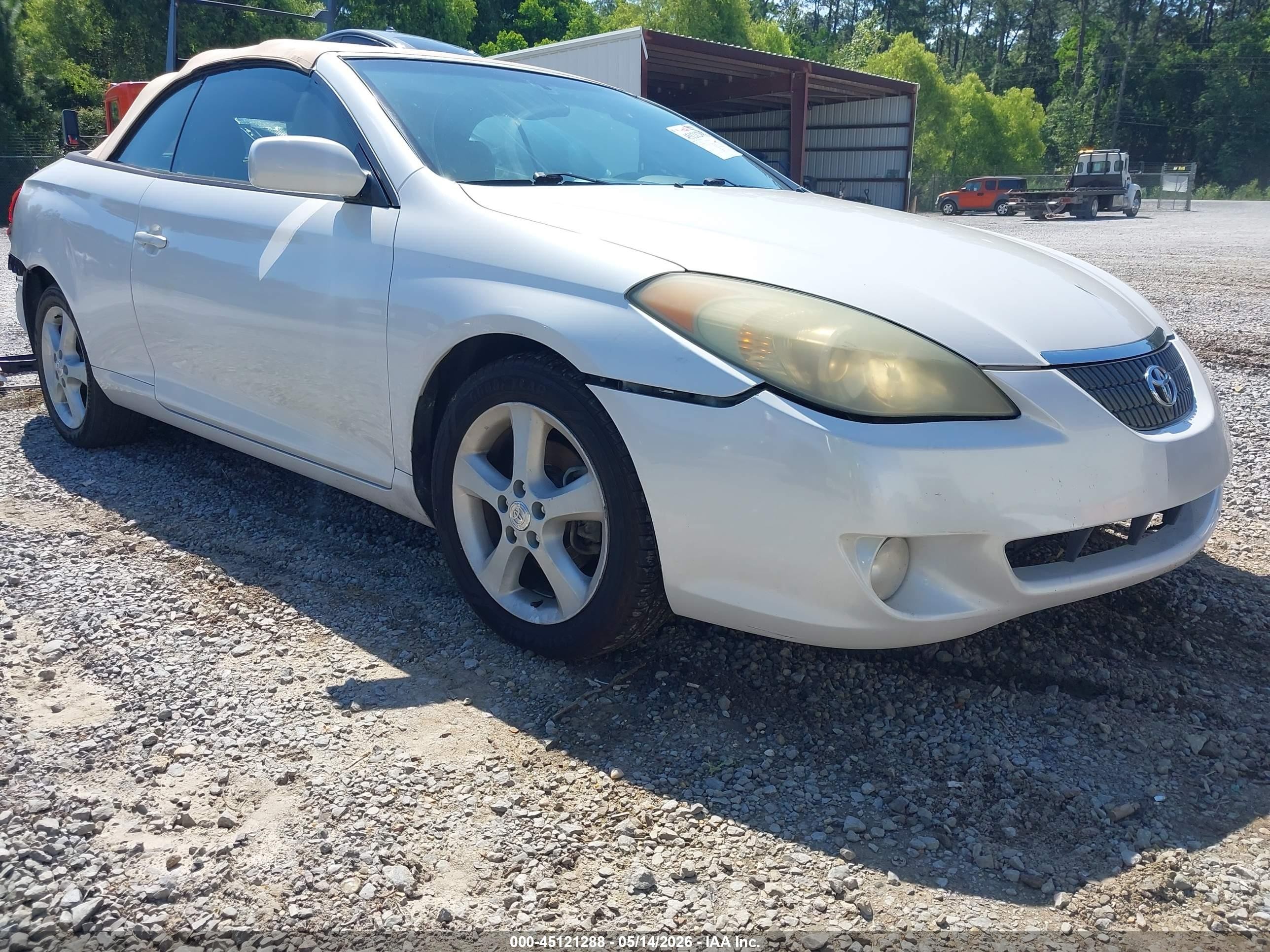 2005 Toyota Camry Solara Sle White vin: 4T1FA38P45U054441
