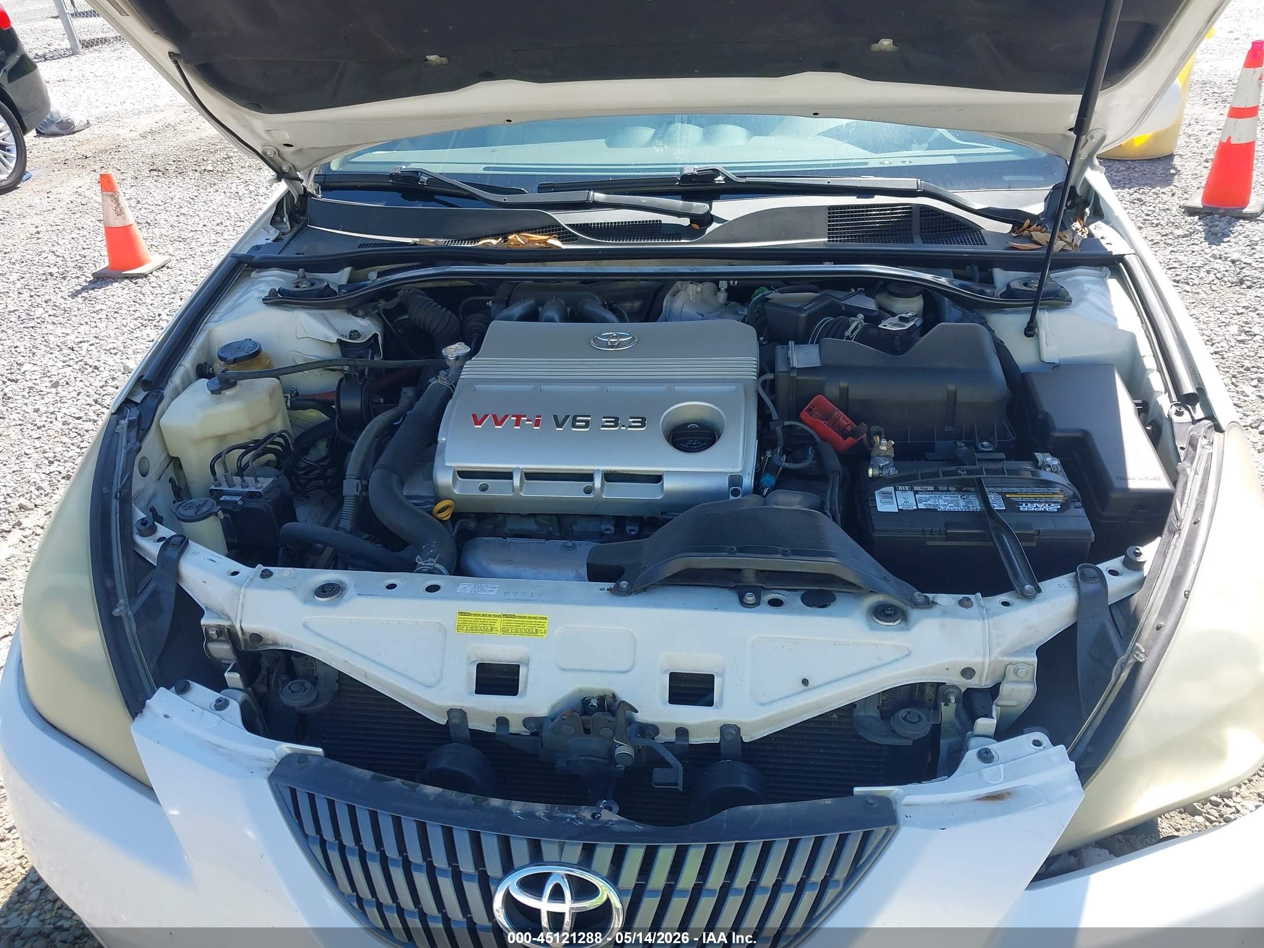 2005 Toyota Camry Solara Sle White vin: 4T1FA38P45U054441
