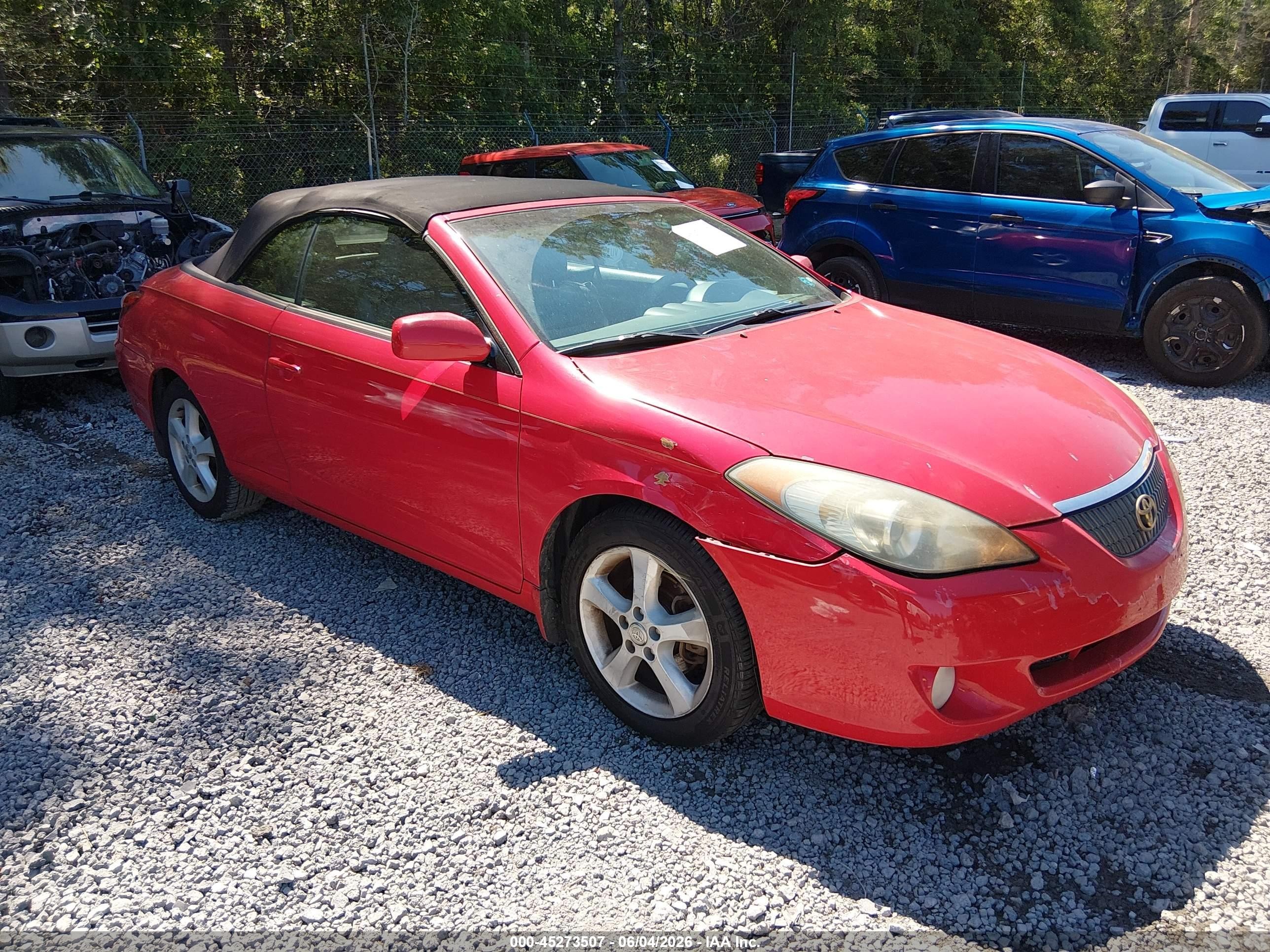 2006 Toyota Camry Solara Sle Red vin: 4T1FA38P46U069846