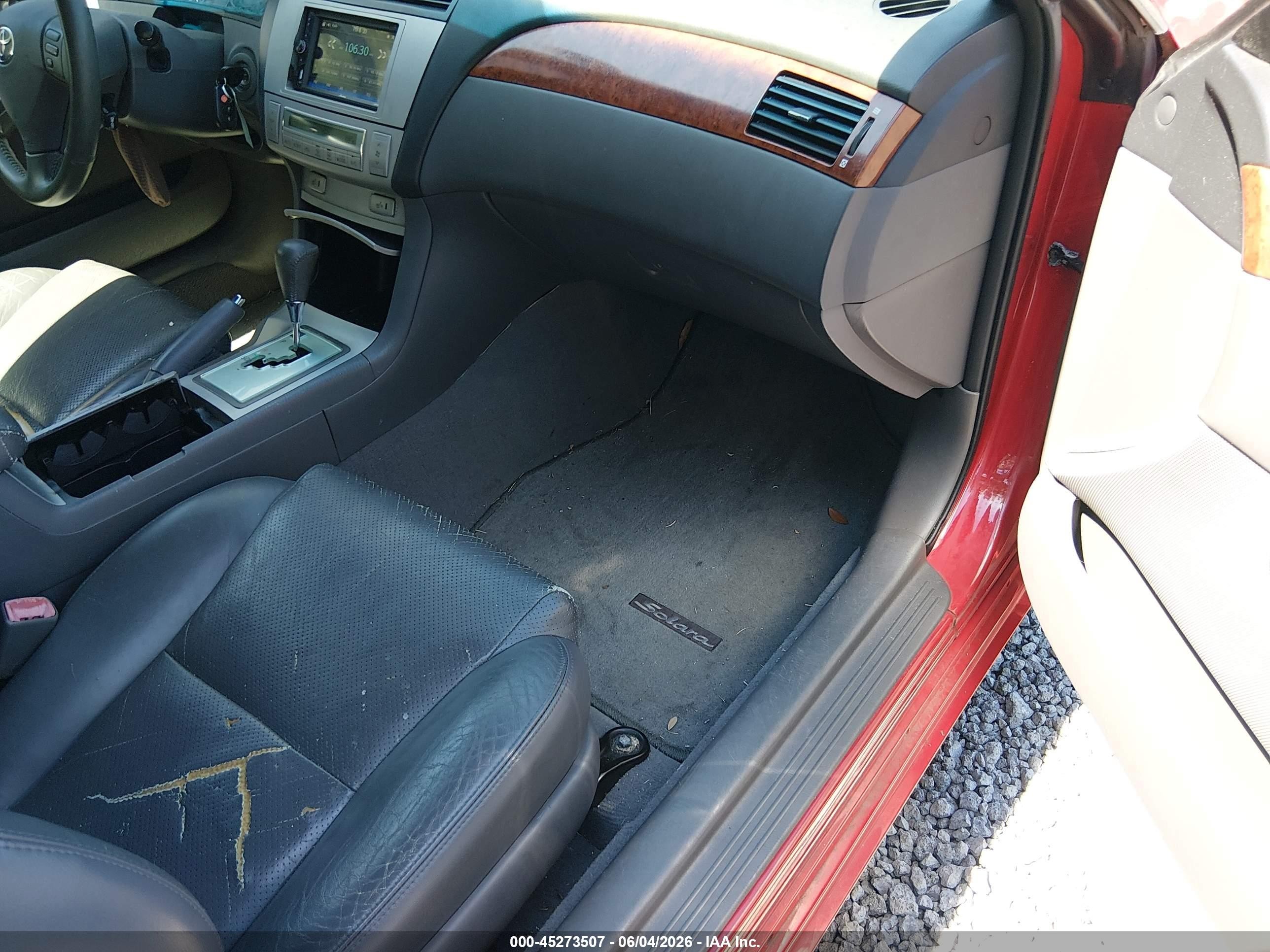 2006 Toyota Camry Solara Sle Red vin: 4T1FA38P46U069846