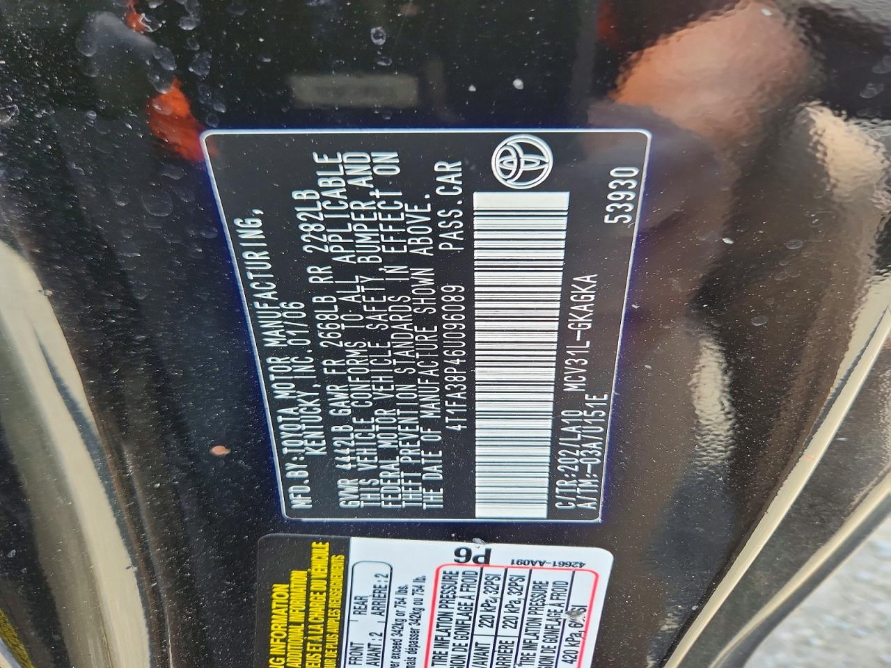 2006 Toyota Camry Solara Sle V6 Серый vin: 4T1FA38P46U096089