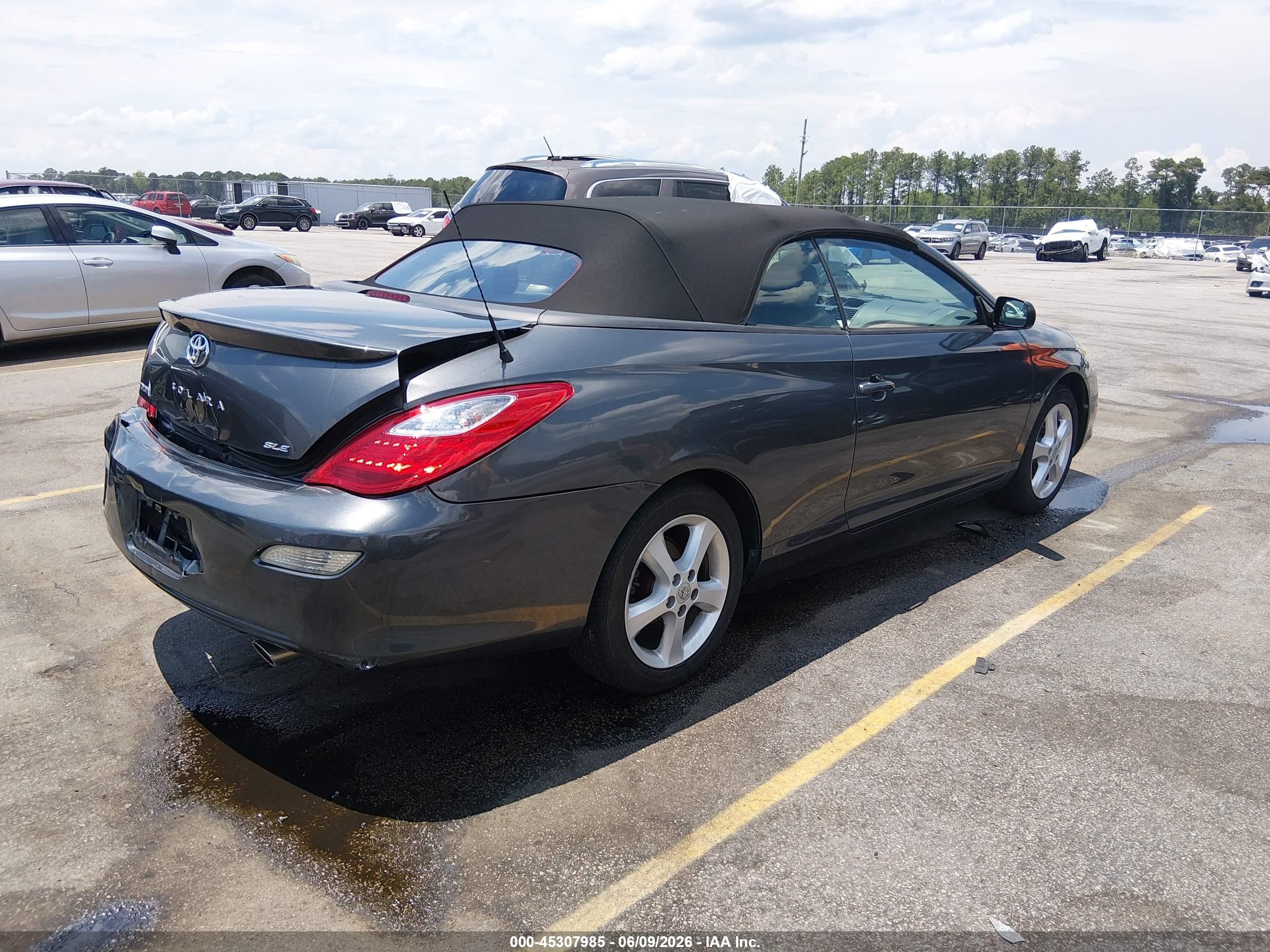 2007 Toyota Camry Solara Sle Серый vin: 4T1FA38P47U111742