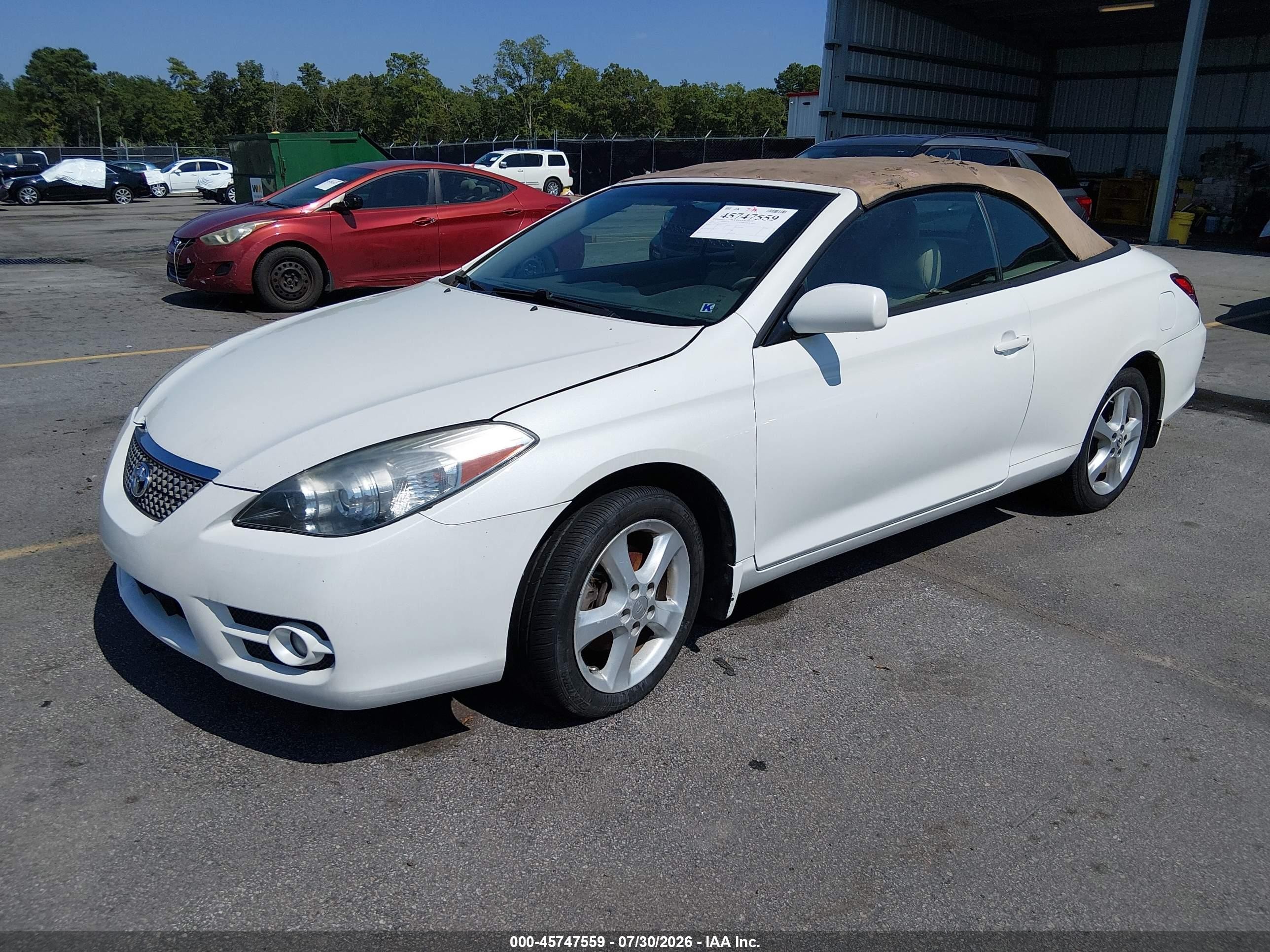 2007 Toyota Camry Solara Sle White vin: 4T1FA38P47U122823