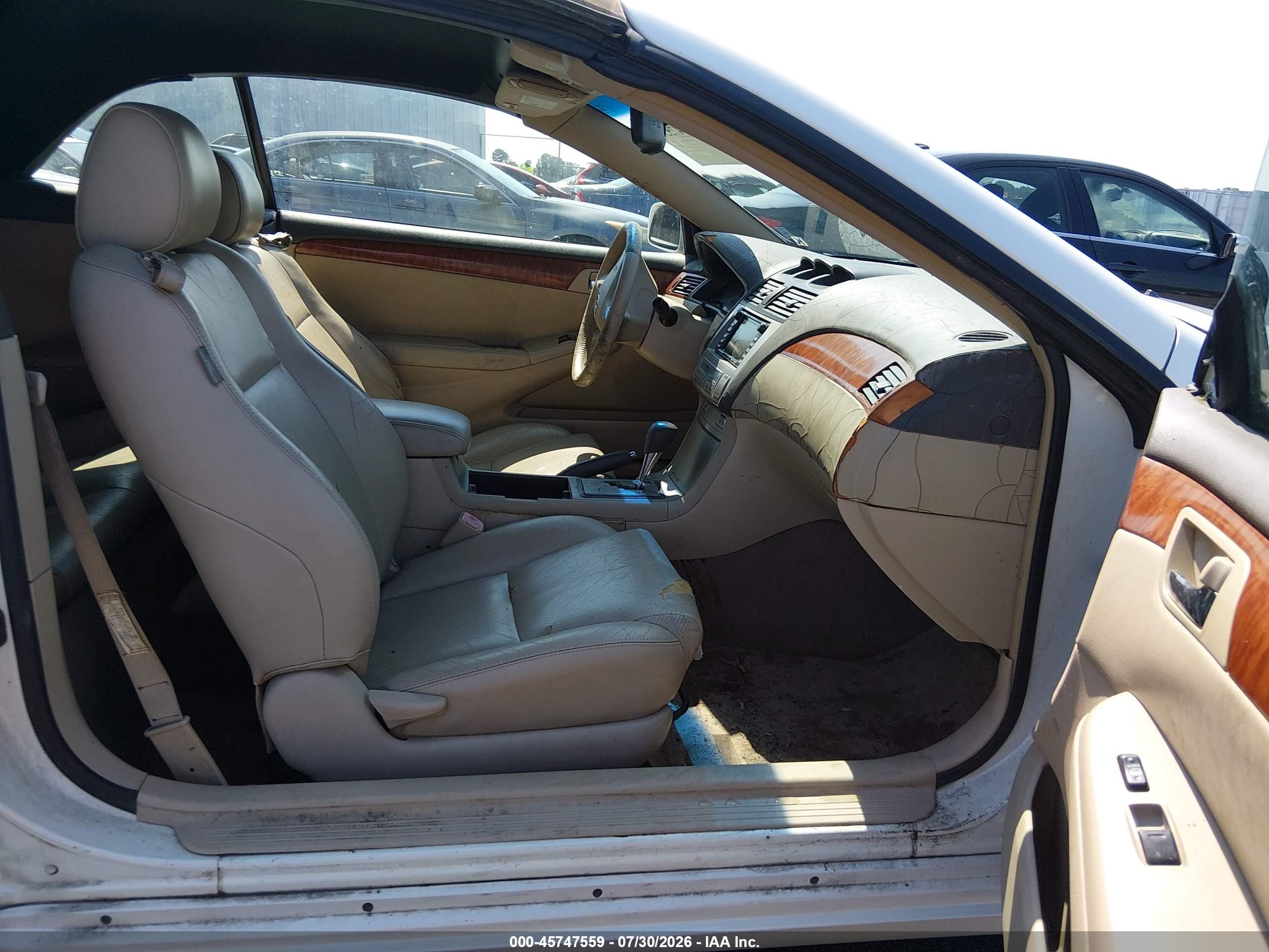 2007 Toyota Camry Solara Sle White vin: 4T1FA38P47U122823