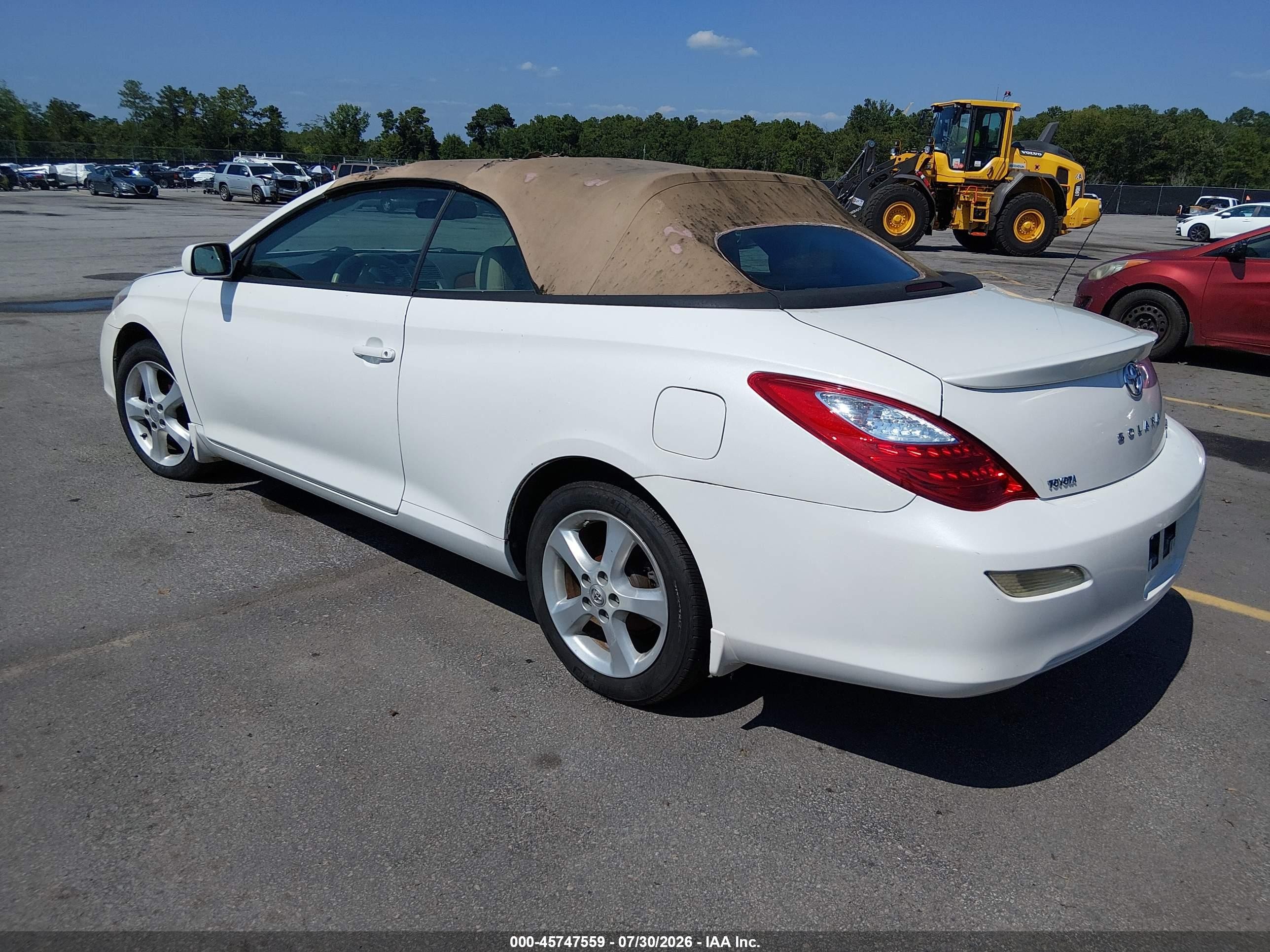 2007 Toyota Camry Solara Sle White vin: 4T1FA38P47U122823