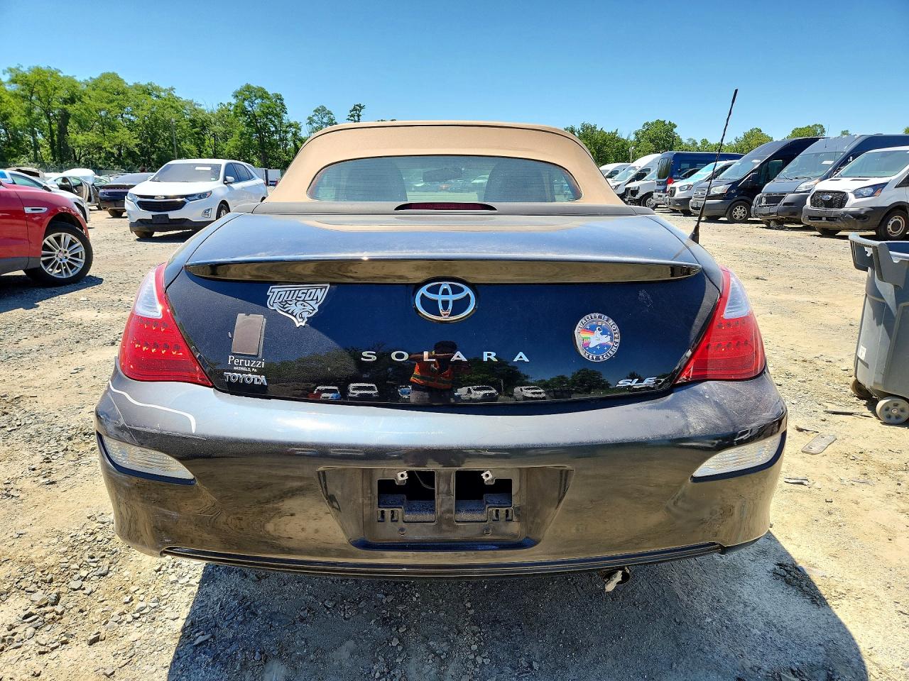 2007 Toyota Camry Solara Sle V6 Black vin: 4T1FA38P47U126080