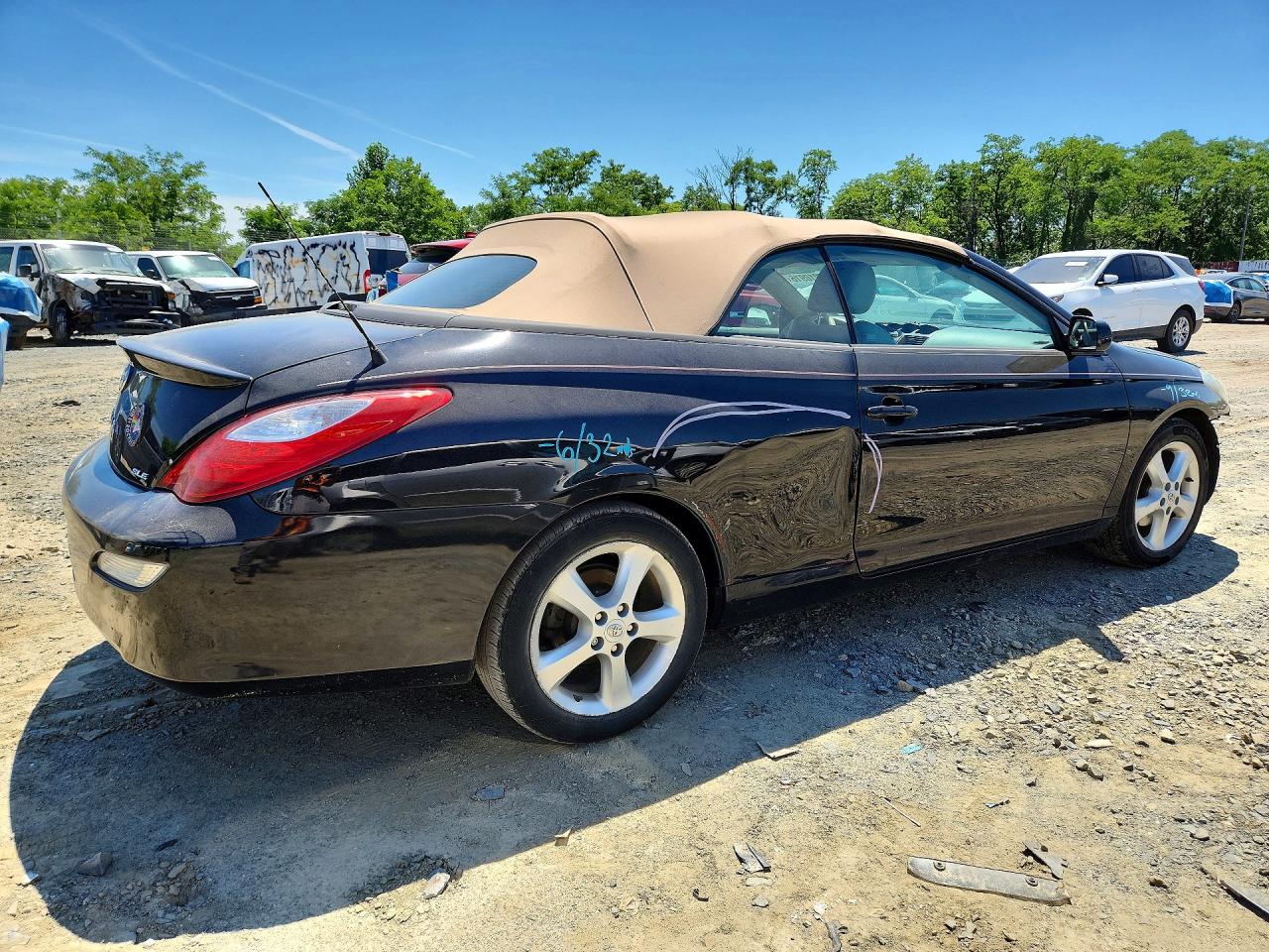 2007 Toyota Camry Solara Sle V6 Black vin: 4T1FA38P47U126080
