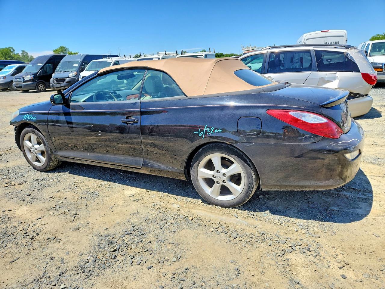 2007 Toyota Camry Solara Sle V6 Black vin: 4T1FA38P47U126080