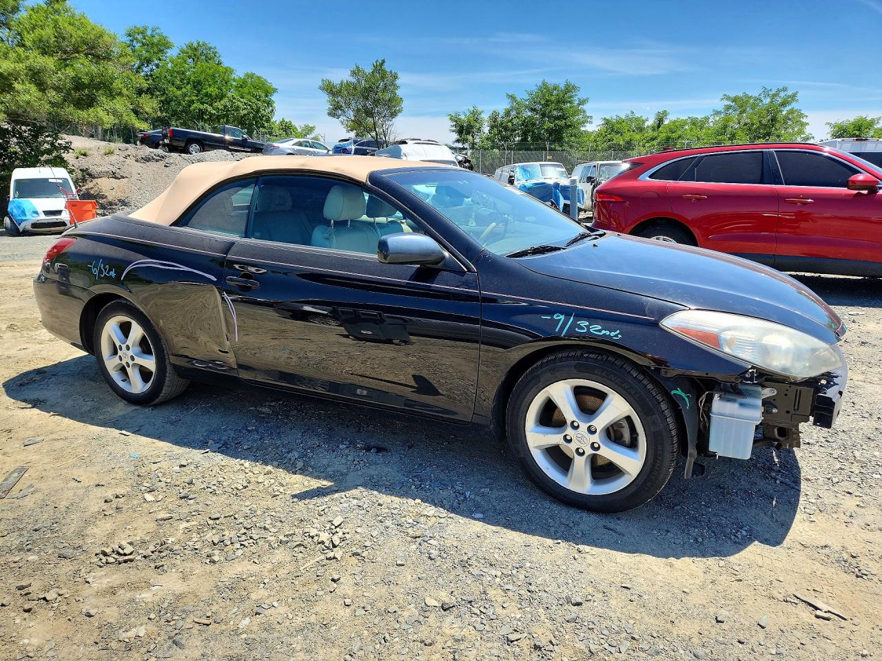 2007 Toyota Camry Solara Sle V6 Black vin: 4T1FA38P47U126080