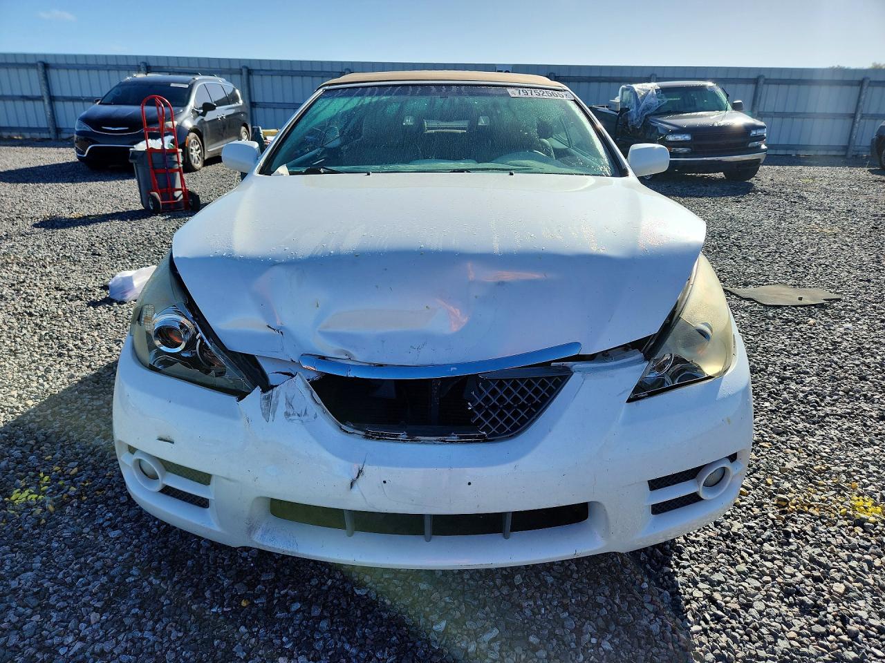 2007 Toyota Camry Solara Sle V6 White vin: 4T1FA38P47U128587