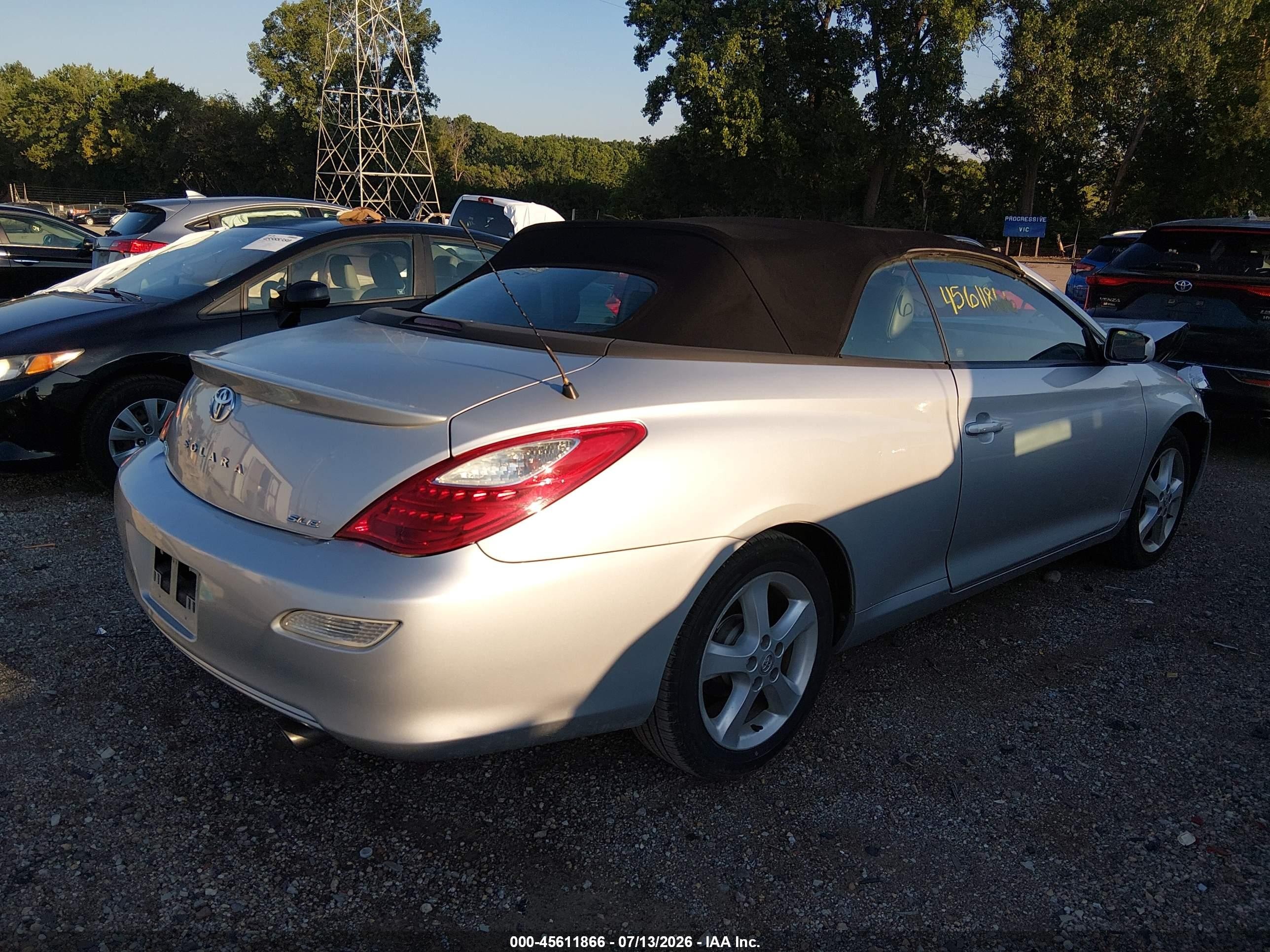 2007 Toyota Camry Solara Sle Silver vin: 4T1FA38P47U131649
