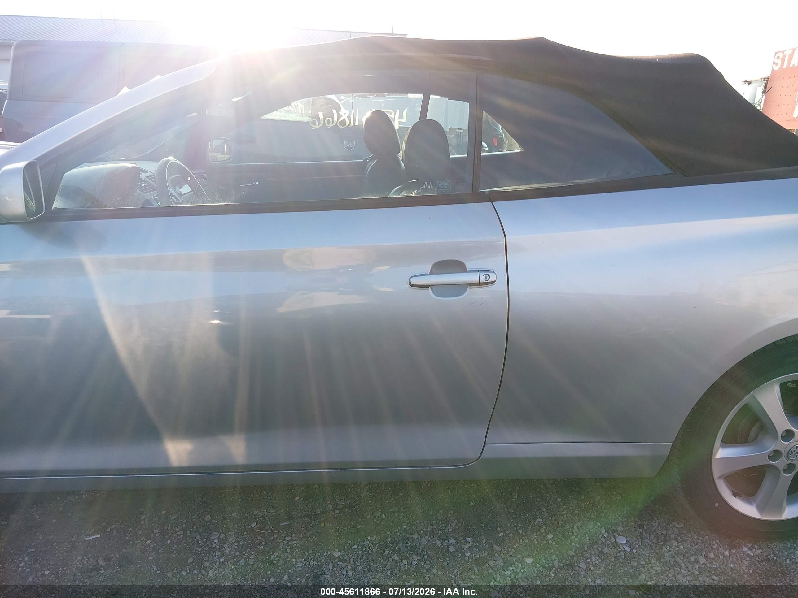2007 Toyota Camry Solara Sle Silver vin: 4T1FA38P47U131649