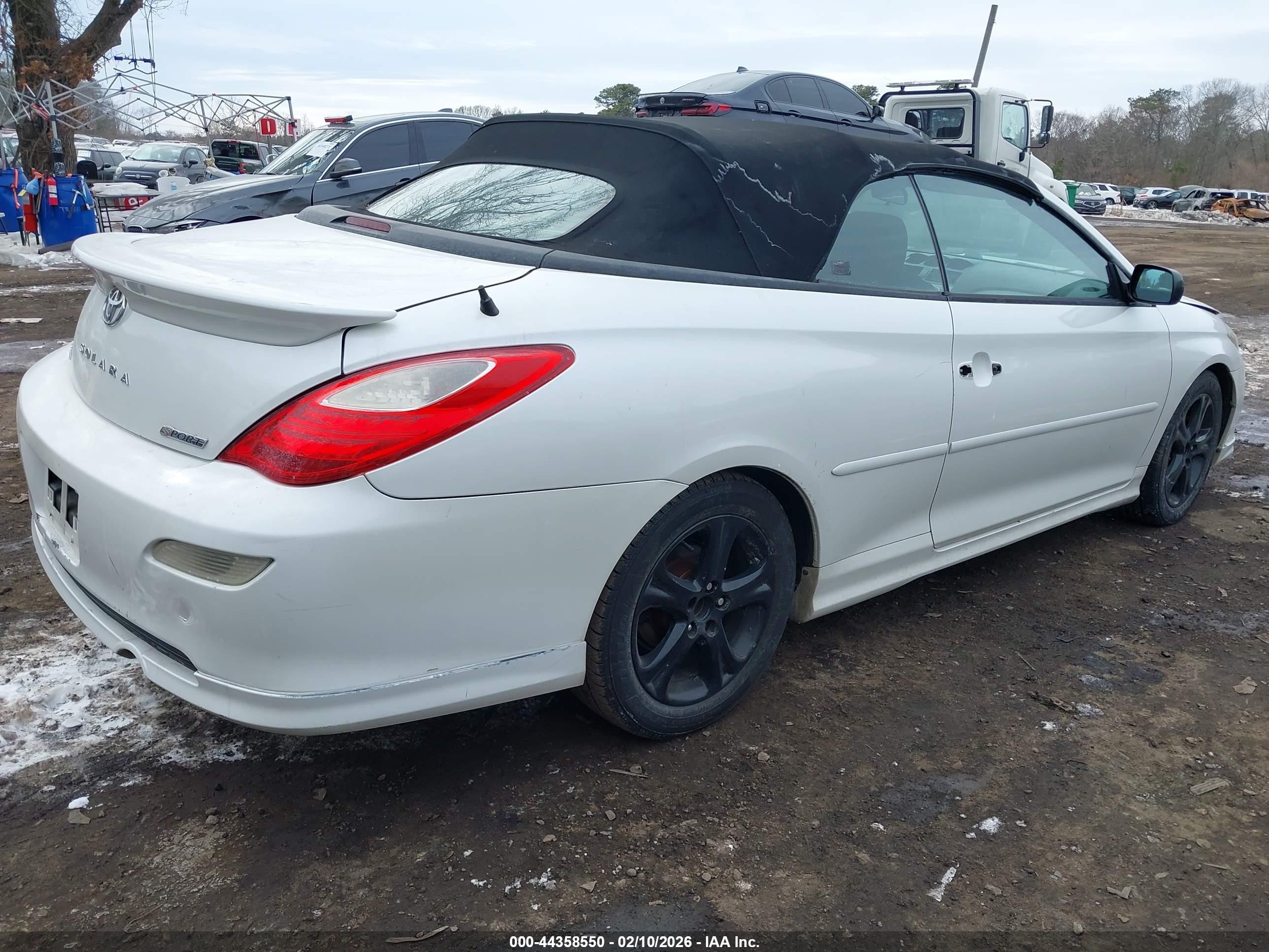 2008 Toyota Camry Solara Sport White vin: 4T1FA38P48U136304