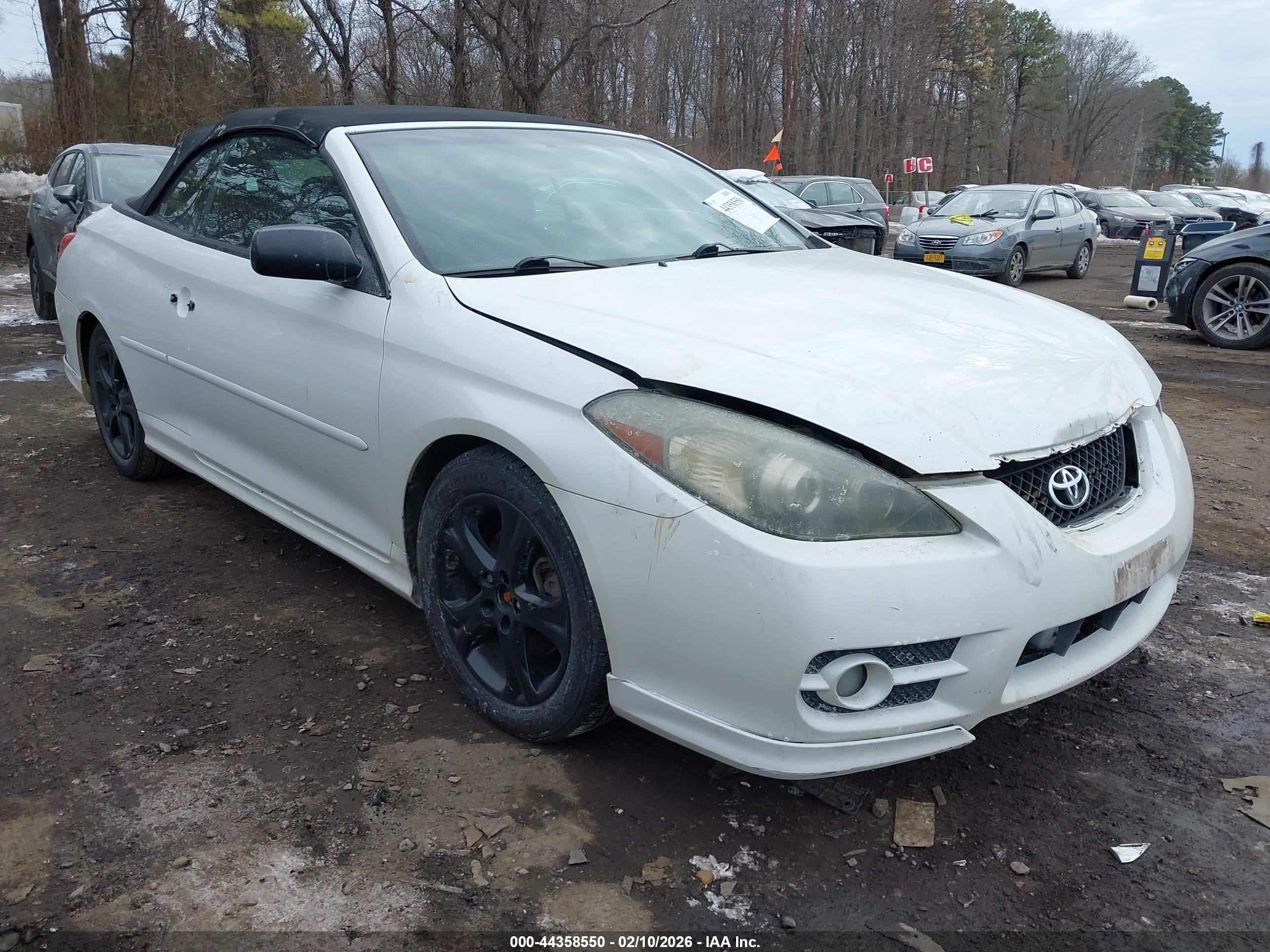 2008 Toyota Camry Solara Sport White vin: 4T1FA38P48U136304
