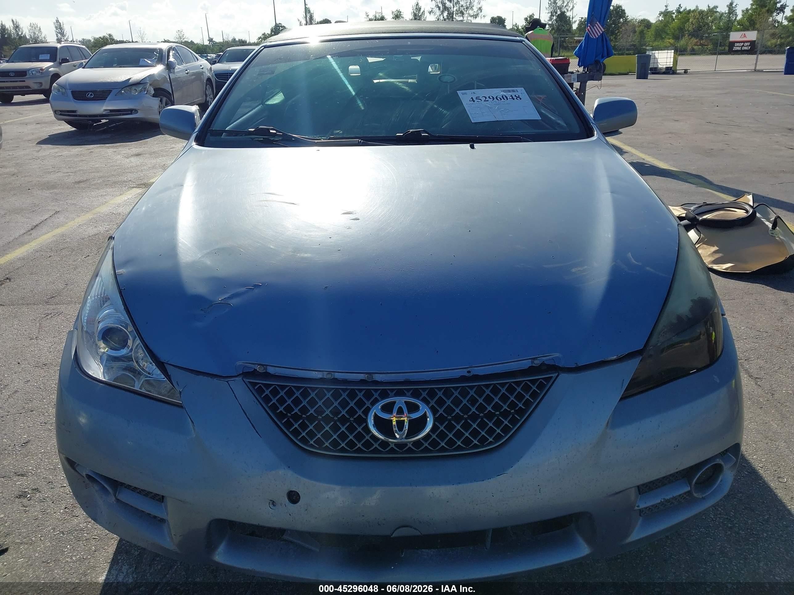 2008 Toyota Camry Solara Sle Gray vin: 4T1FA38P48U149425