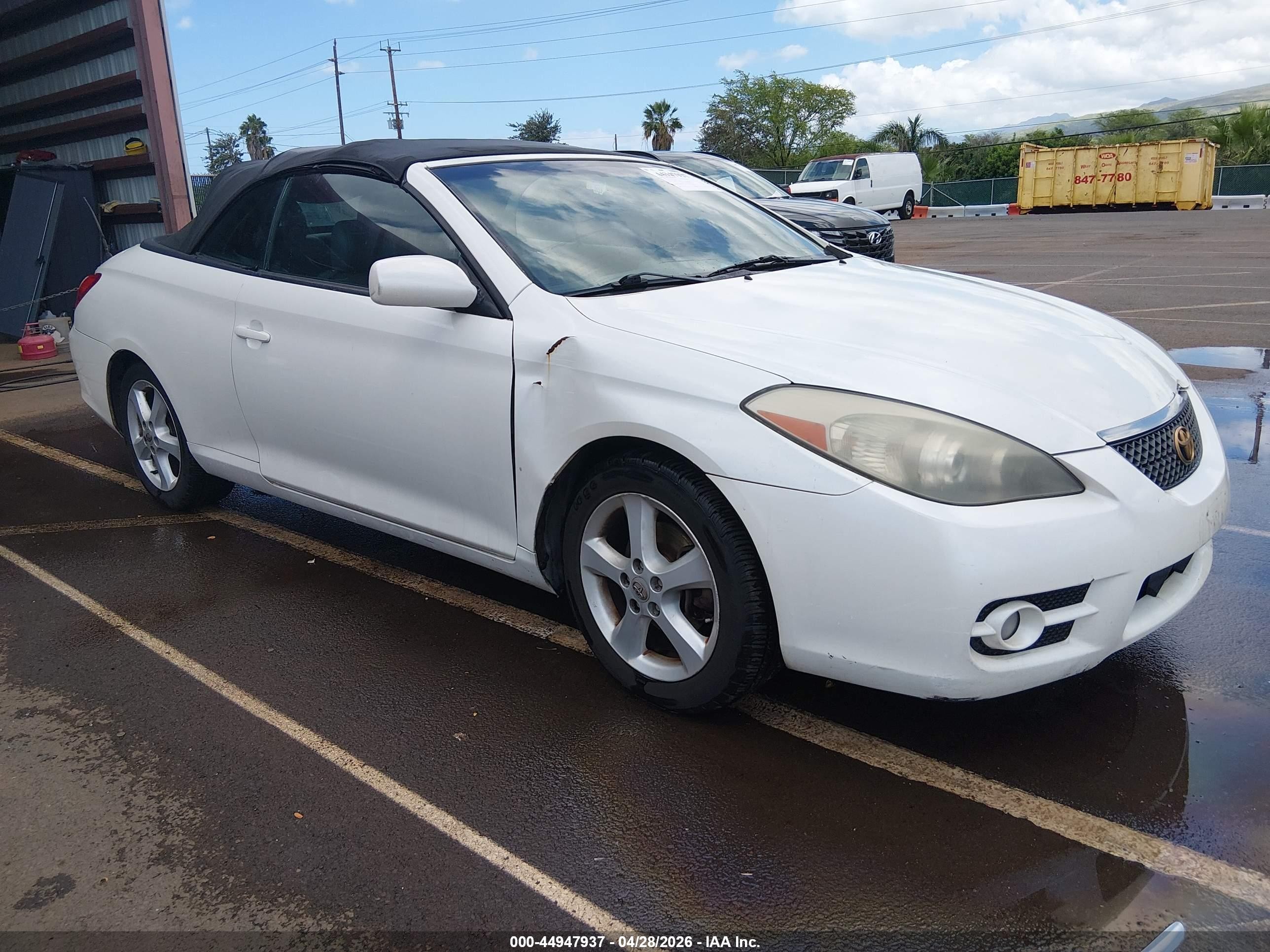 2008 Toyota Camry Solara Sle White vin: 4T1FA38P48U157864