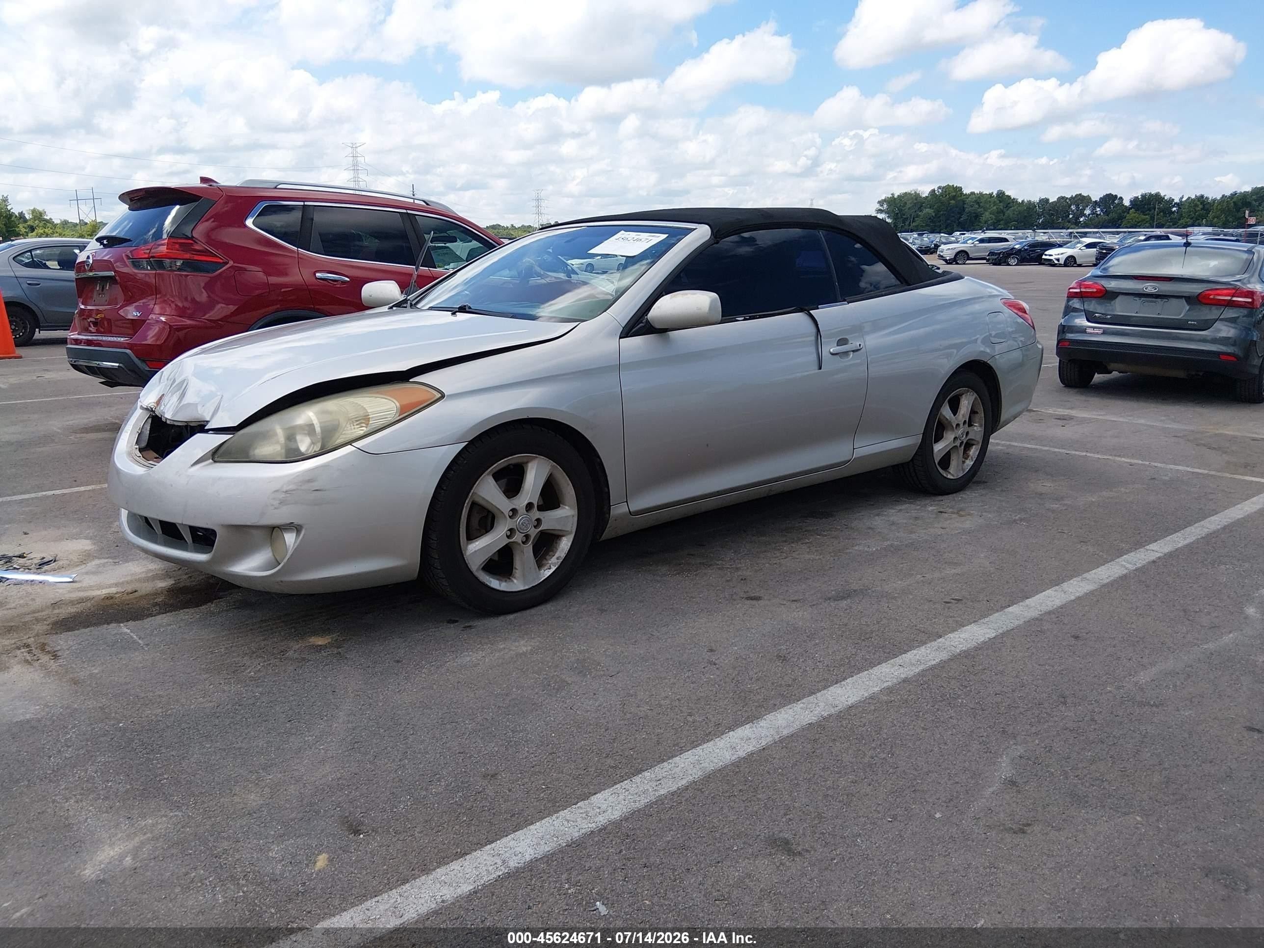 2005 Toyota Camry Solara Sle Silver vin: 4T1FA38P55U046316
