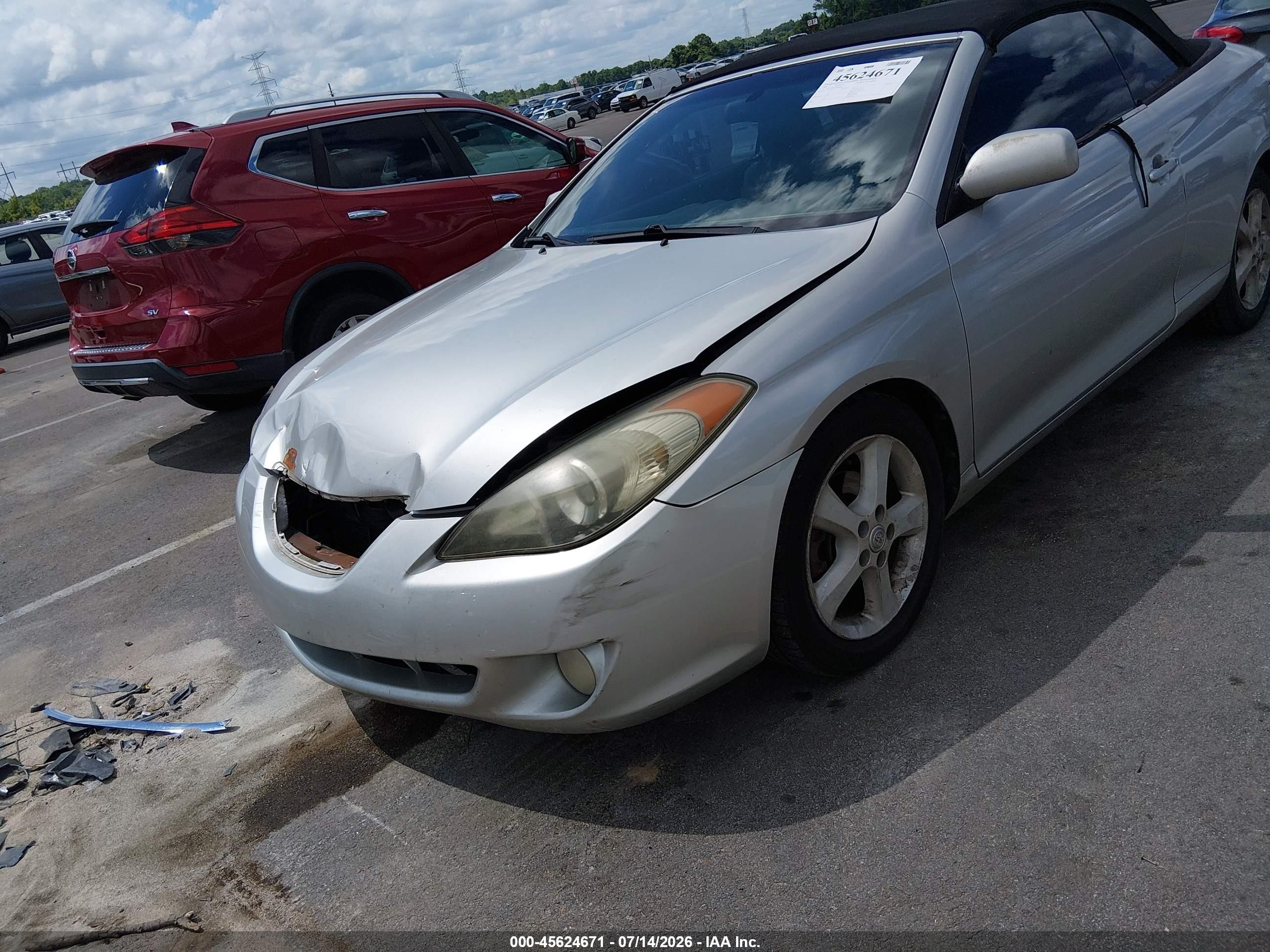 2005 Toyota Camry Solara Sle Silver vin: 4T1FA38P55U046316