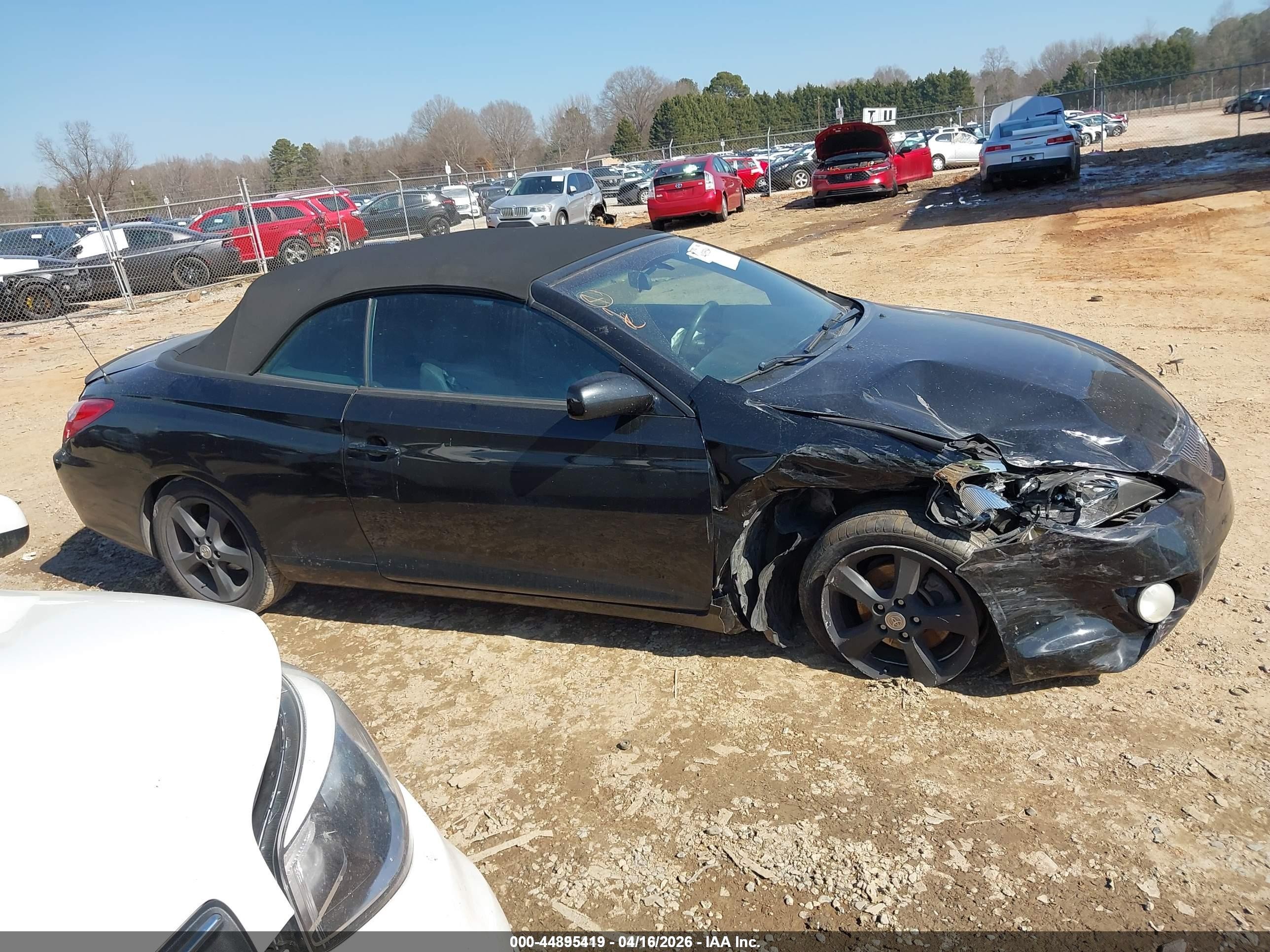 2006 Toyota Camry Solara Se Black vin: 4T1FA38P56U070374