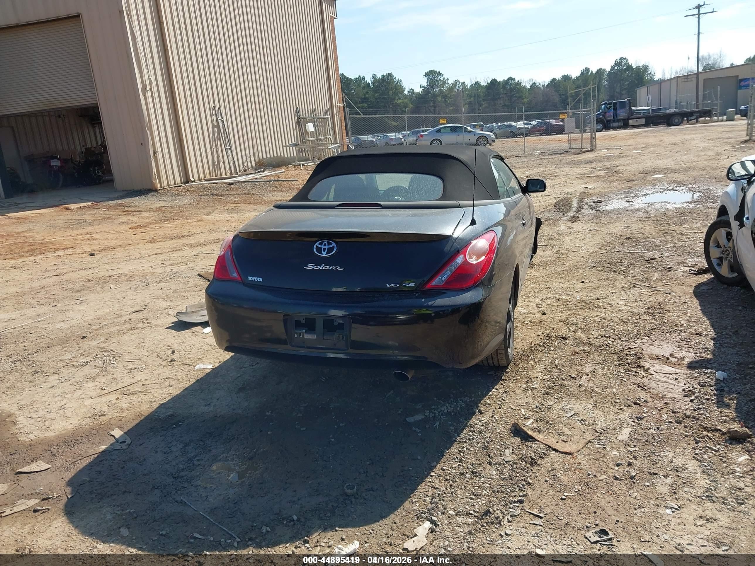 2006 Toyota Camry Solara Se Black vin: 4T1FA38P56U070374