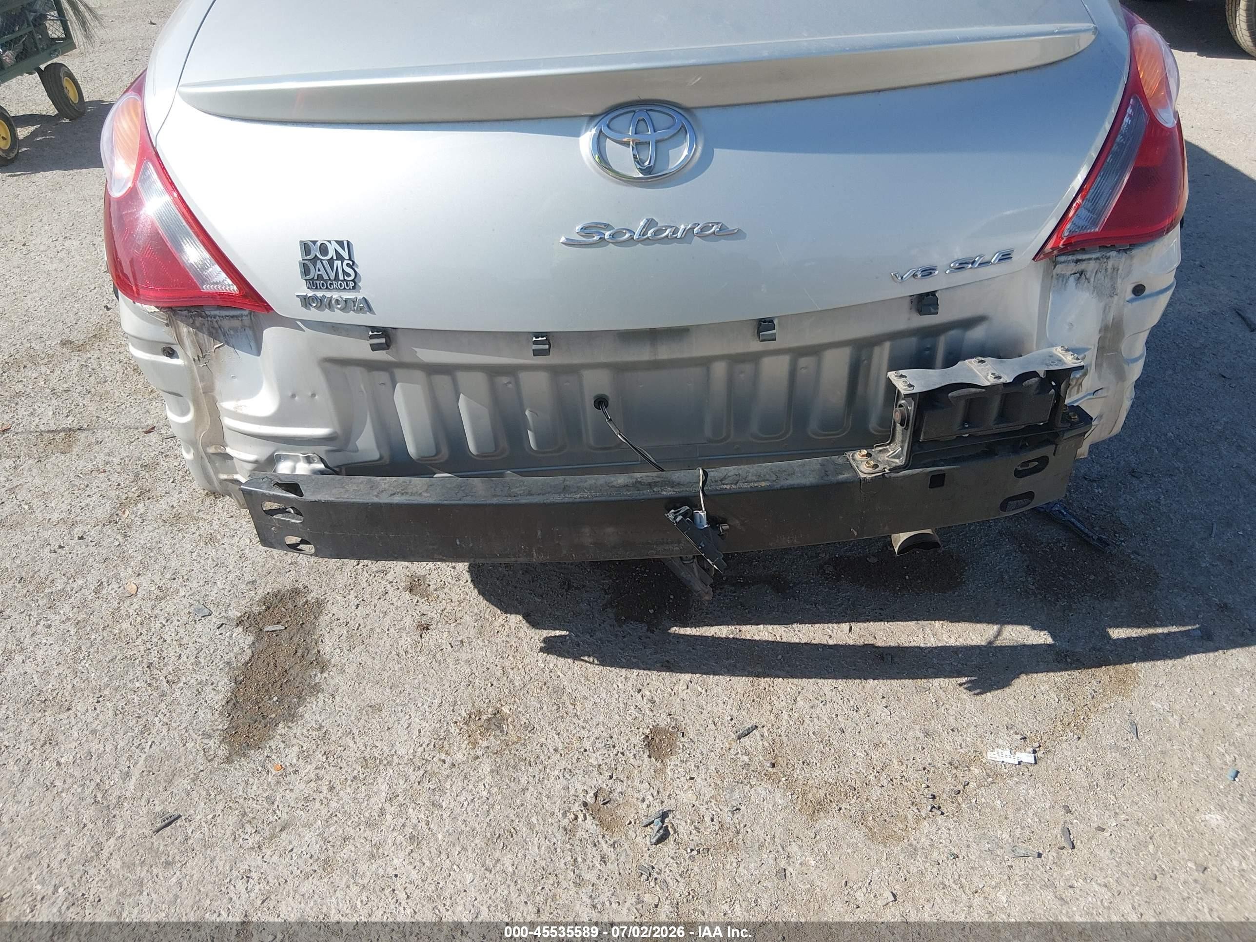 2006 Toyota Camry Solara Sle Silver vin: 4T1FA38P56U070875