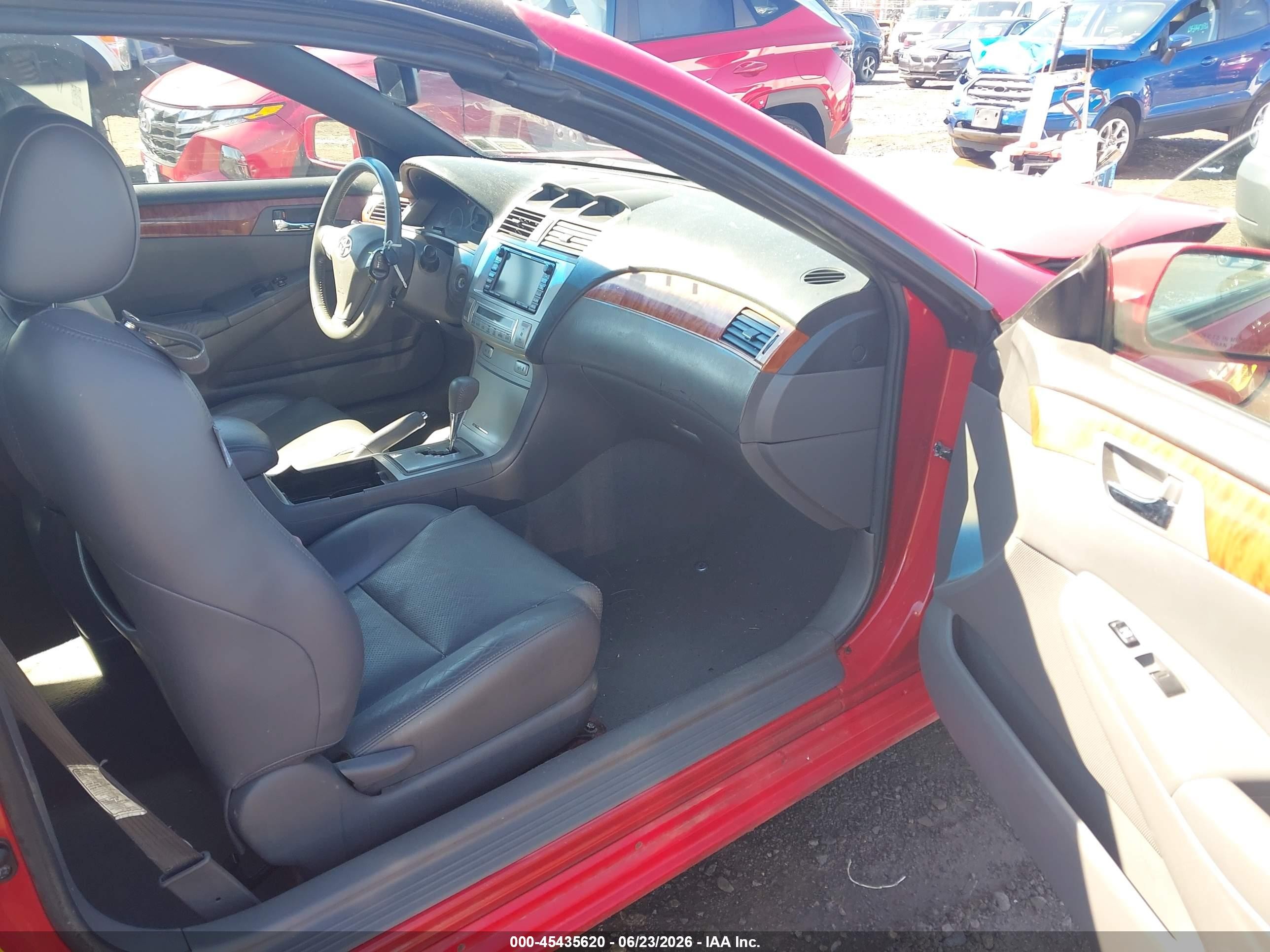 2007 Toyota Camry Solara Sle Red vin: 4T1FA38P57U129540
