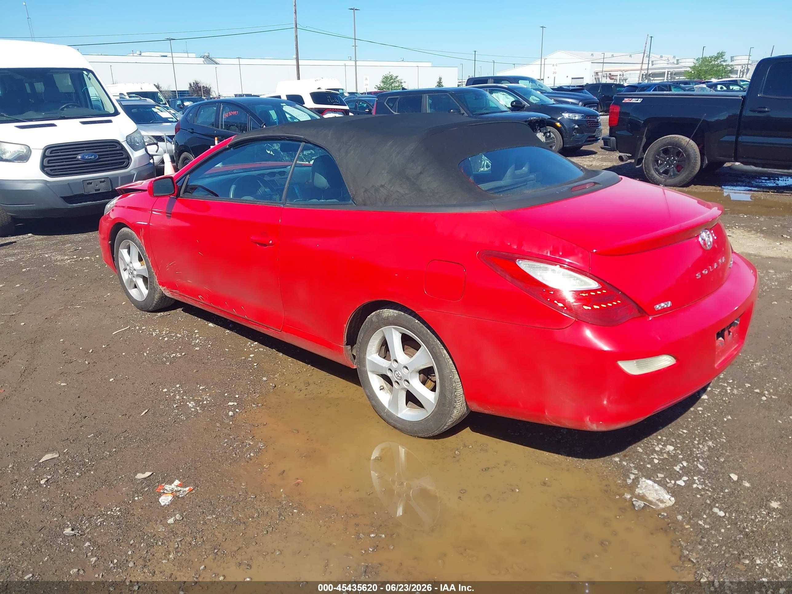 2007 Toyota Camry Solara Sle Red vin: 4T1FA38P57U129540