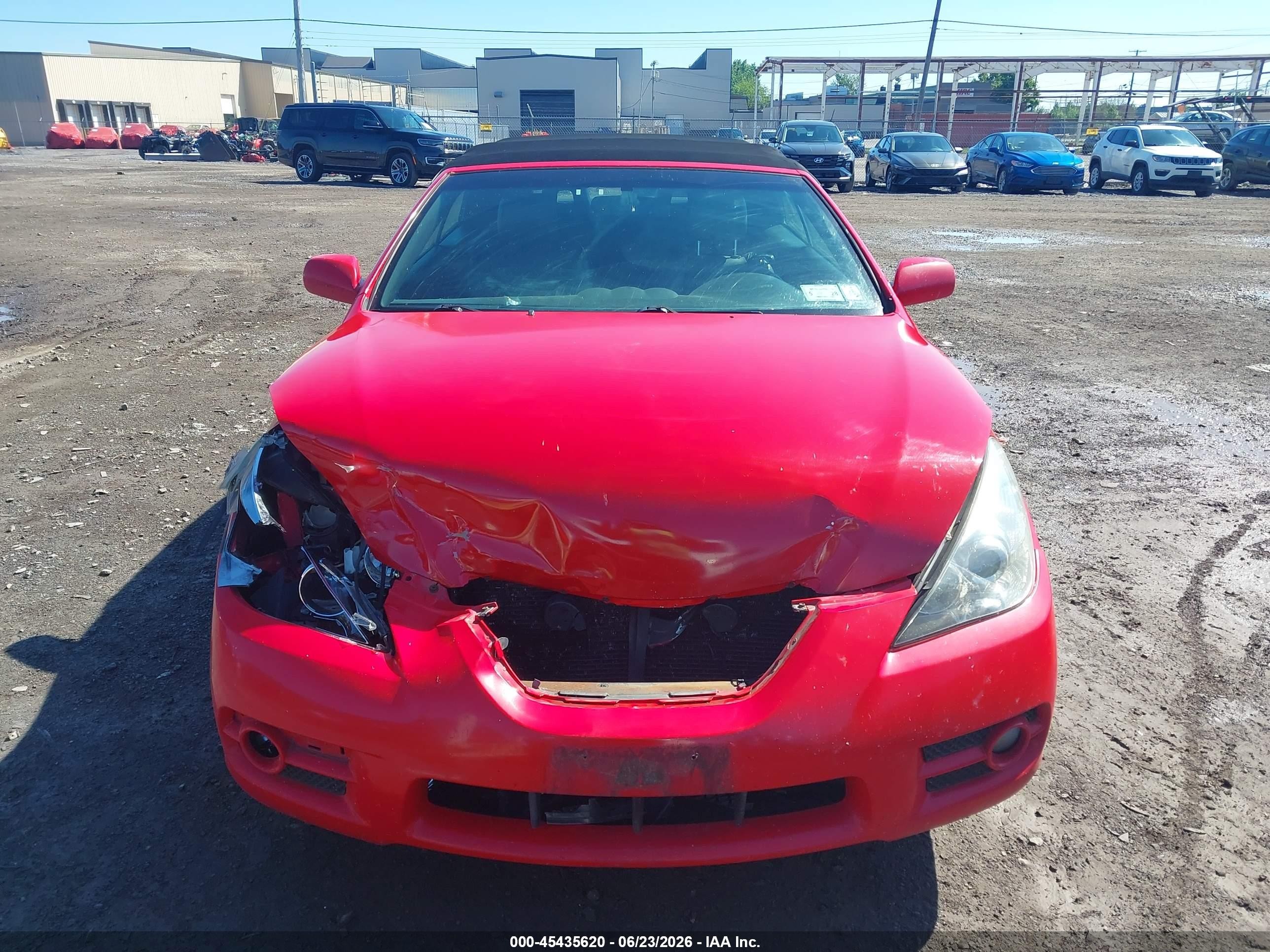 2007 Toyota Camry Solara Sle Red vin: 4T1FA38P57U129540