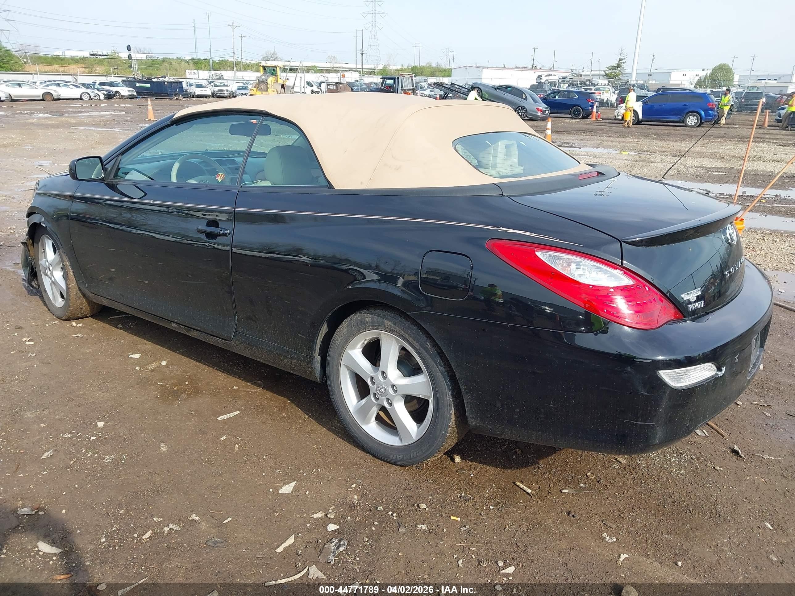 2007 Toyota Camry Solara Sle Black vin: 4T1FA38P57U135886