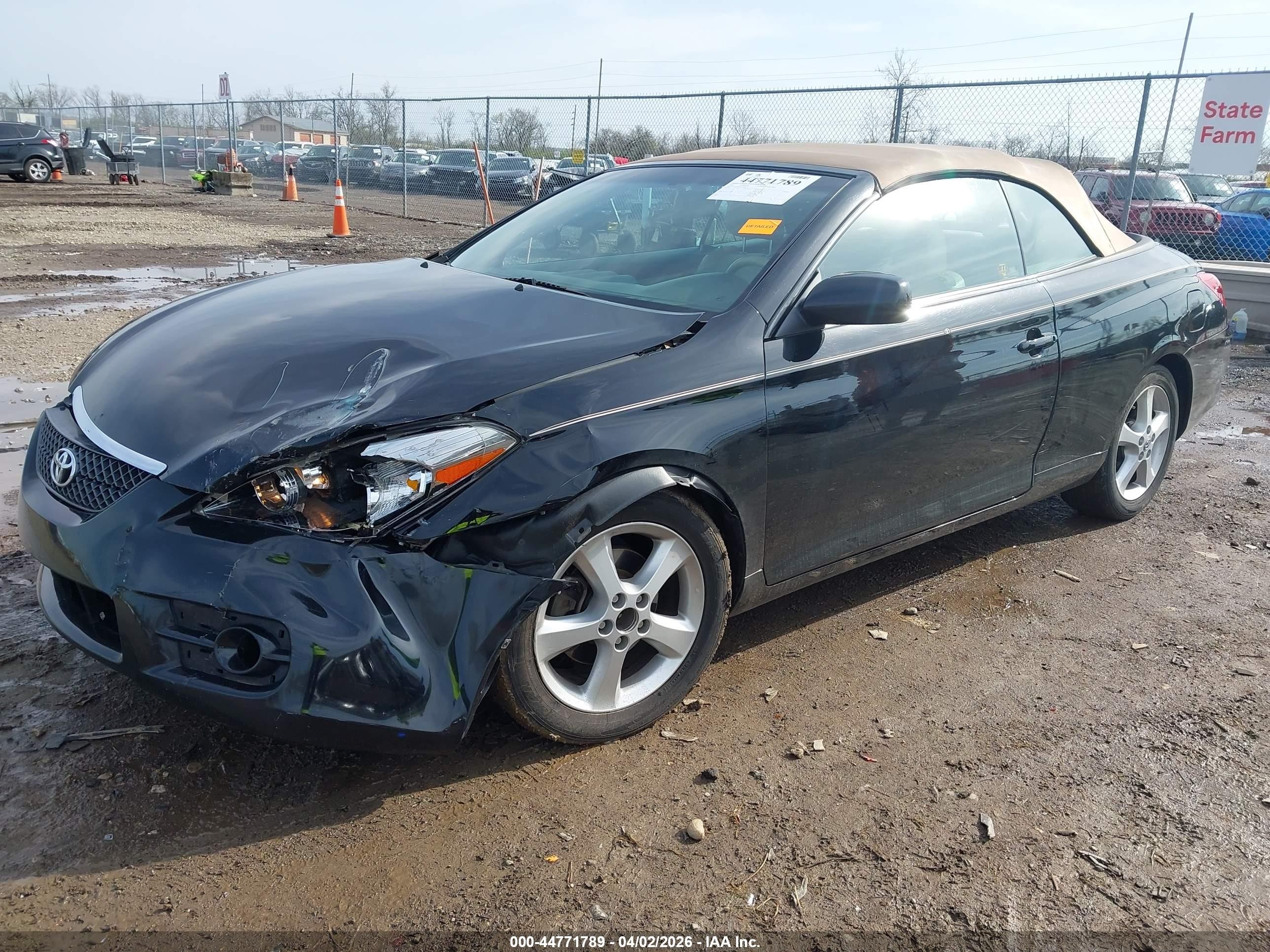 2007 Toyota Camry Solara Sle Black vin: 4T1FA38P57U135886