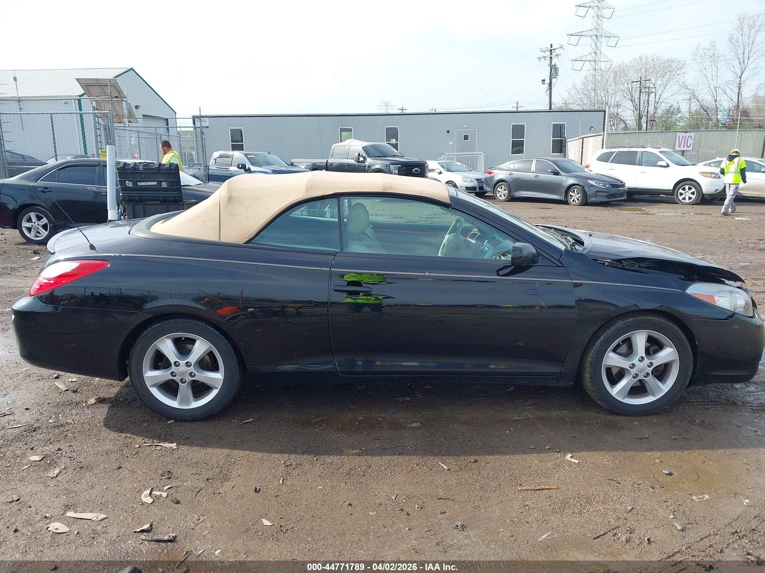 2007 Toyota Camry Solara Sle Black vin: 4T1FA38P57U135886
