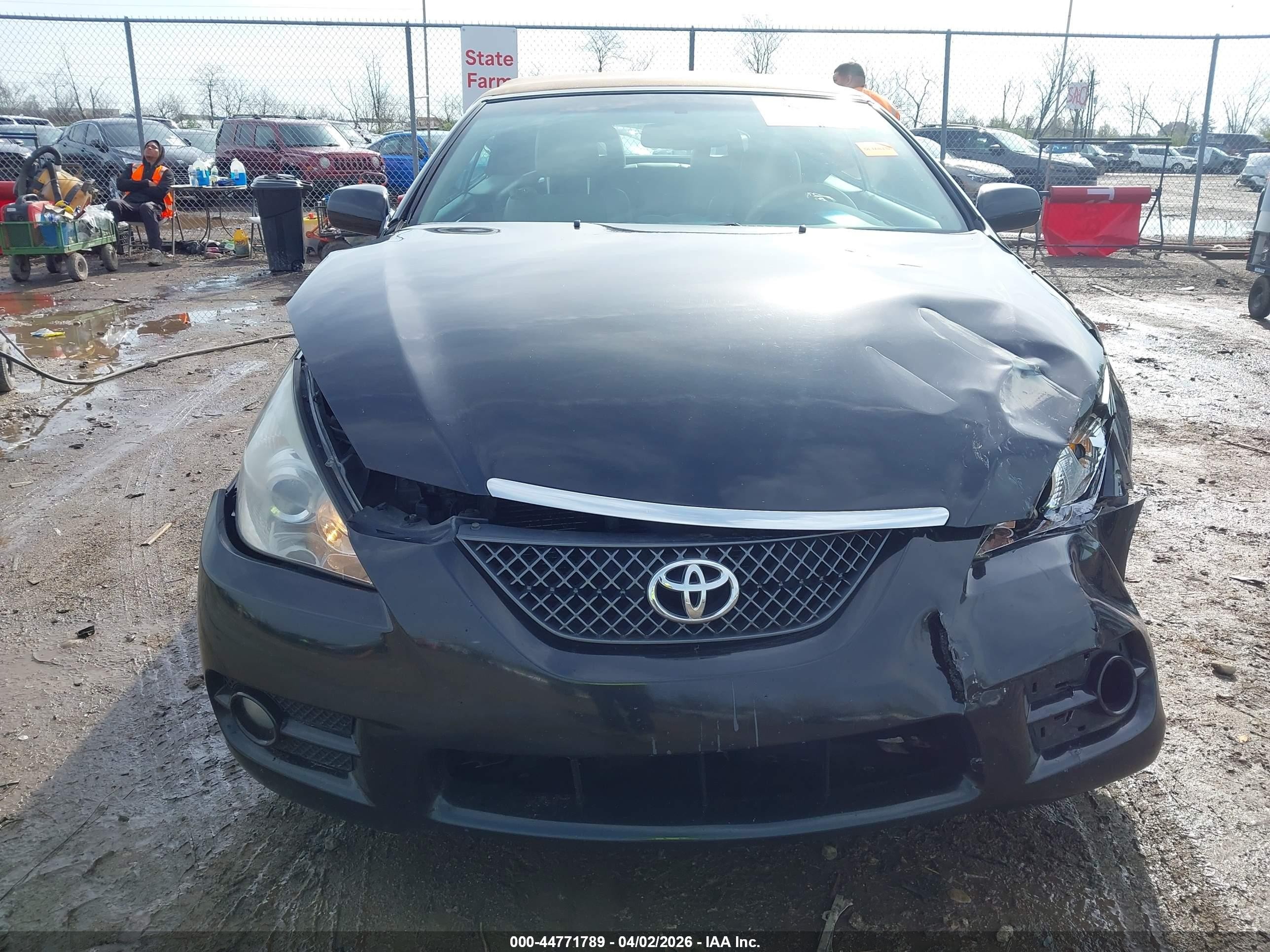 2007 Toyota Camry Solara Sle Black vin: 4T1FA38P57U135886