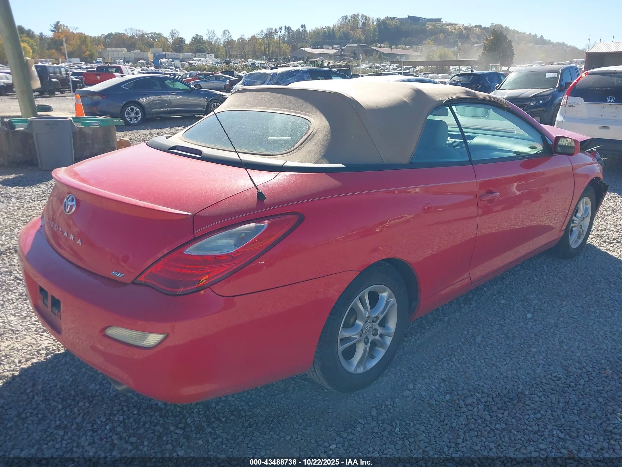 2008 Toyota Camry Solara Se Red vin: 4T1FA38P58U136912