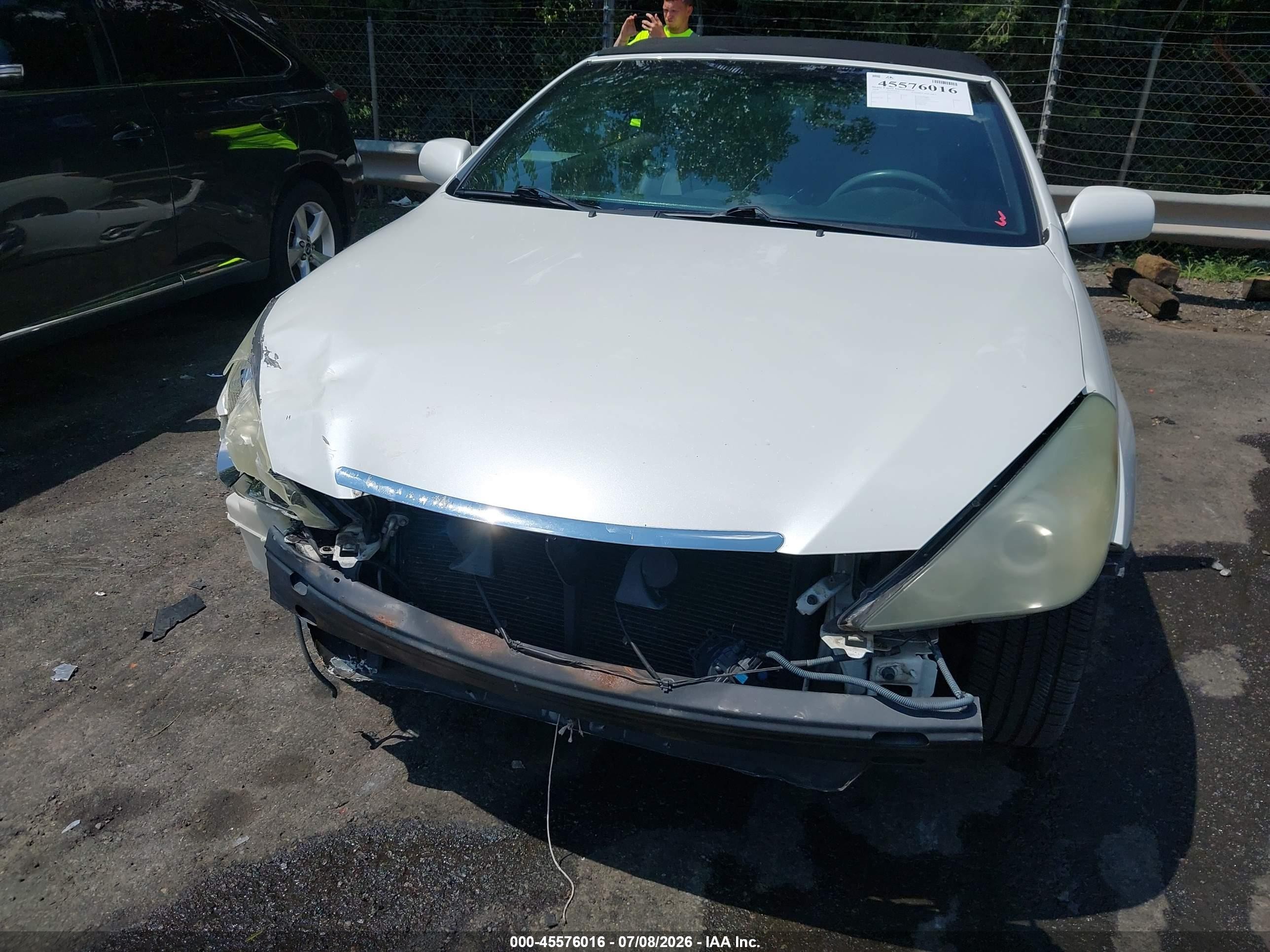 2008 Toyota Camry Solara Sle White vin: 4T1FA38P58U144363