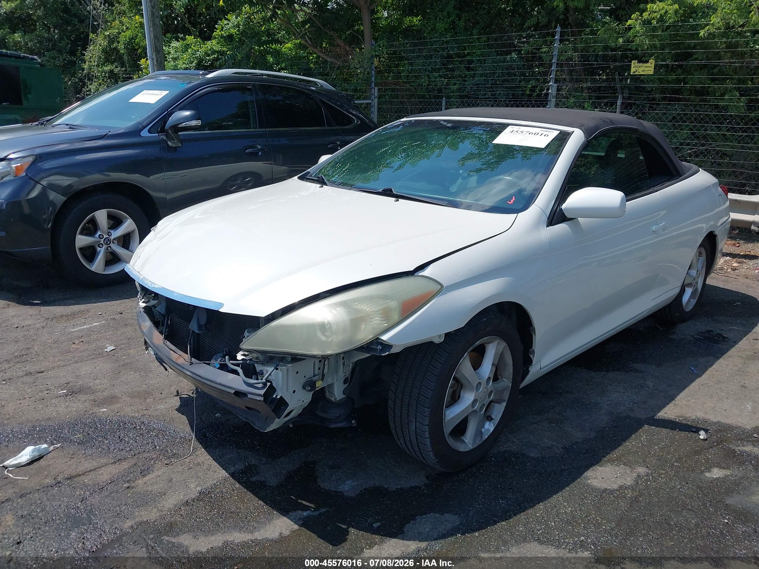 2008 Toyota Camry Solara Sle White vin: 4T1FA38P58U144363