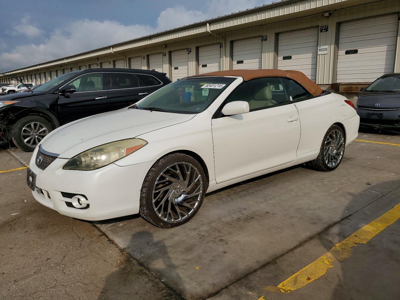 2008 Toyota Camry Solara Sle V6 White vin: 4T1FA38P58U148638