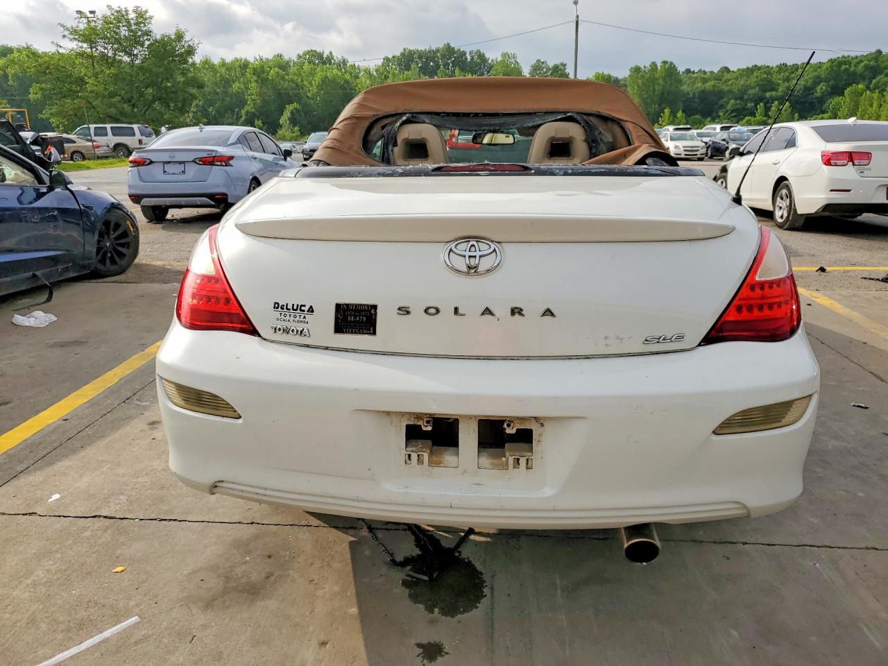 2008 Toyota Camry Solara Sle V6 White vin: 4T1FA38P58U148638