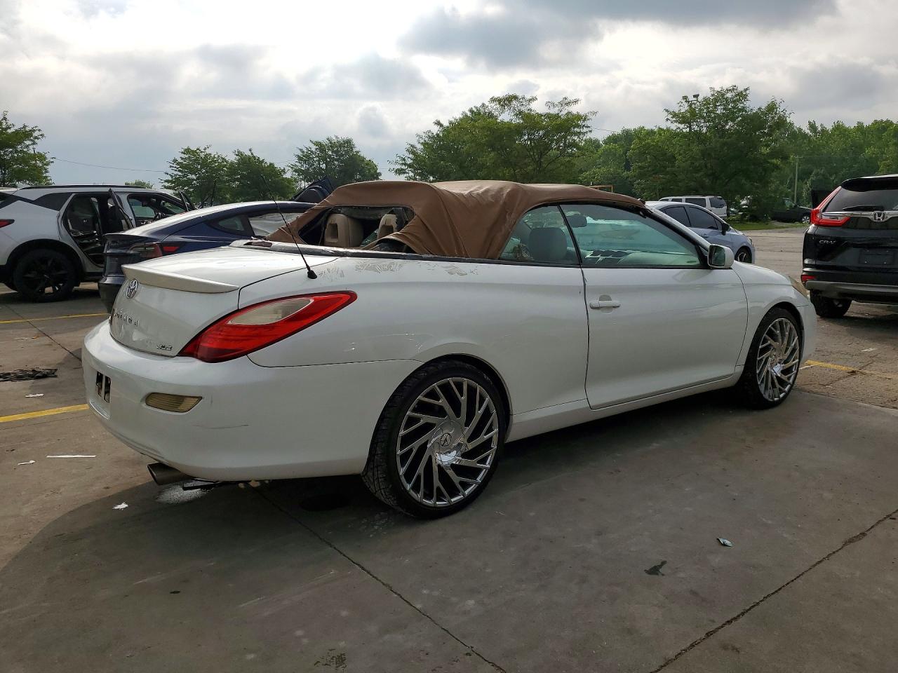 2008 Toyota Camry Solara Sle V6 White vin: 4T1FA38P58U148638