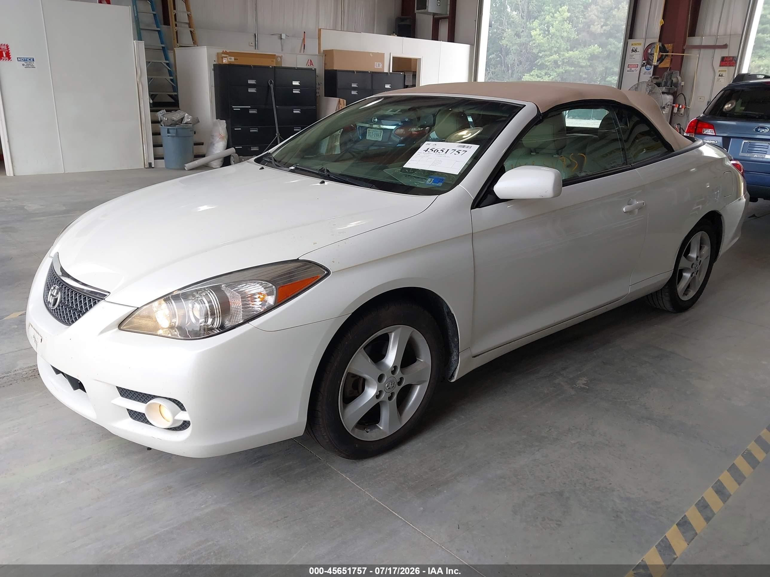 2008 Toyota Camry Solara Sle White vin: 4T1FA38P58U148865
